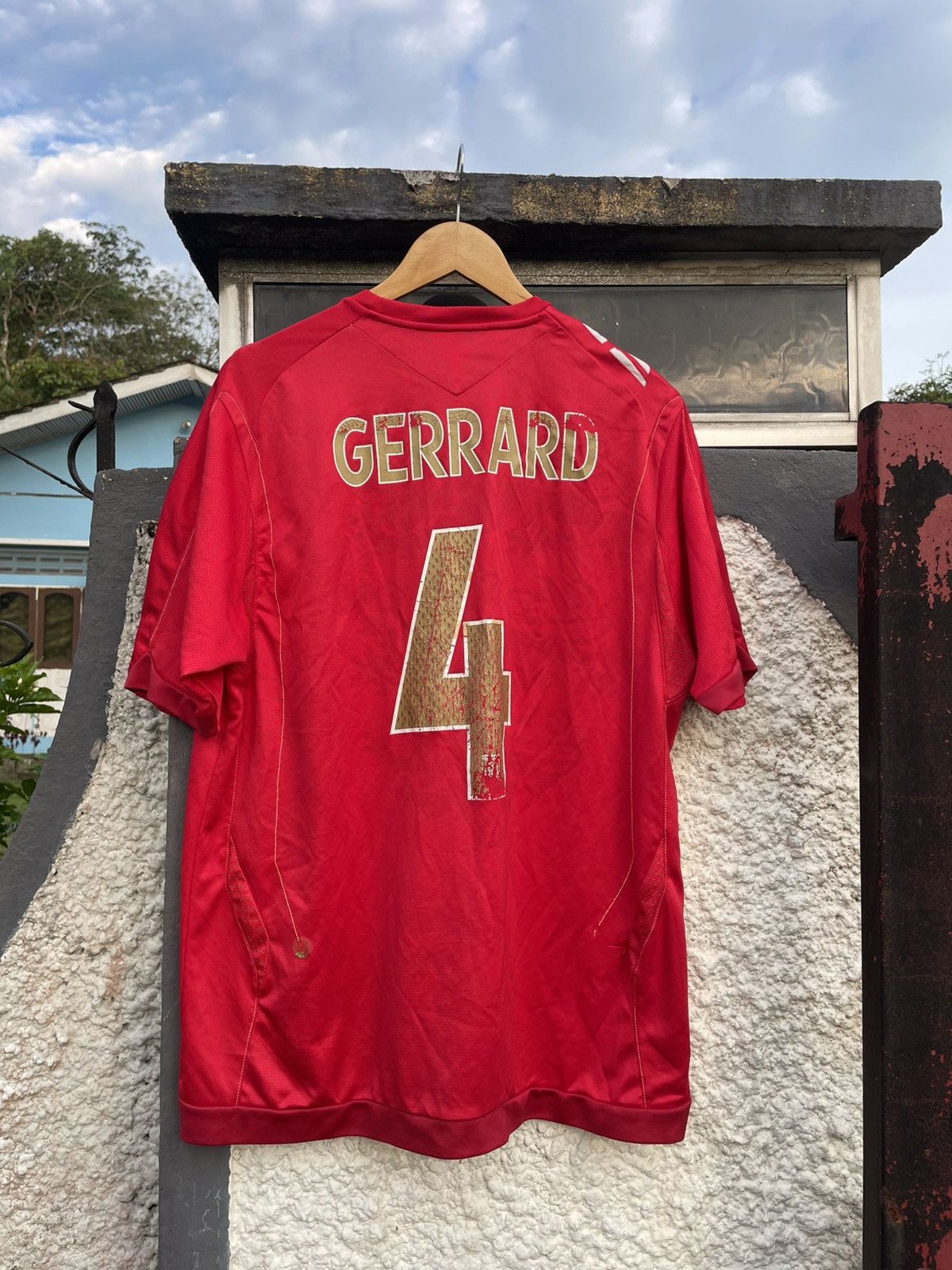Vintage Steven Gerrard England Jersey Size US L / EU 52-54 / 3 - 3 Thumbnail