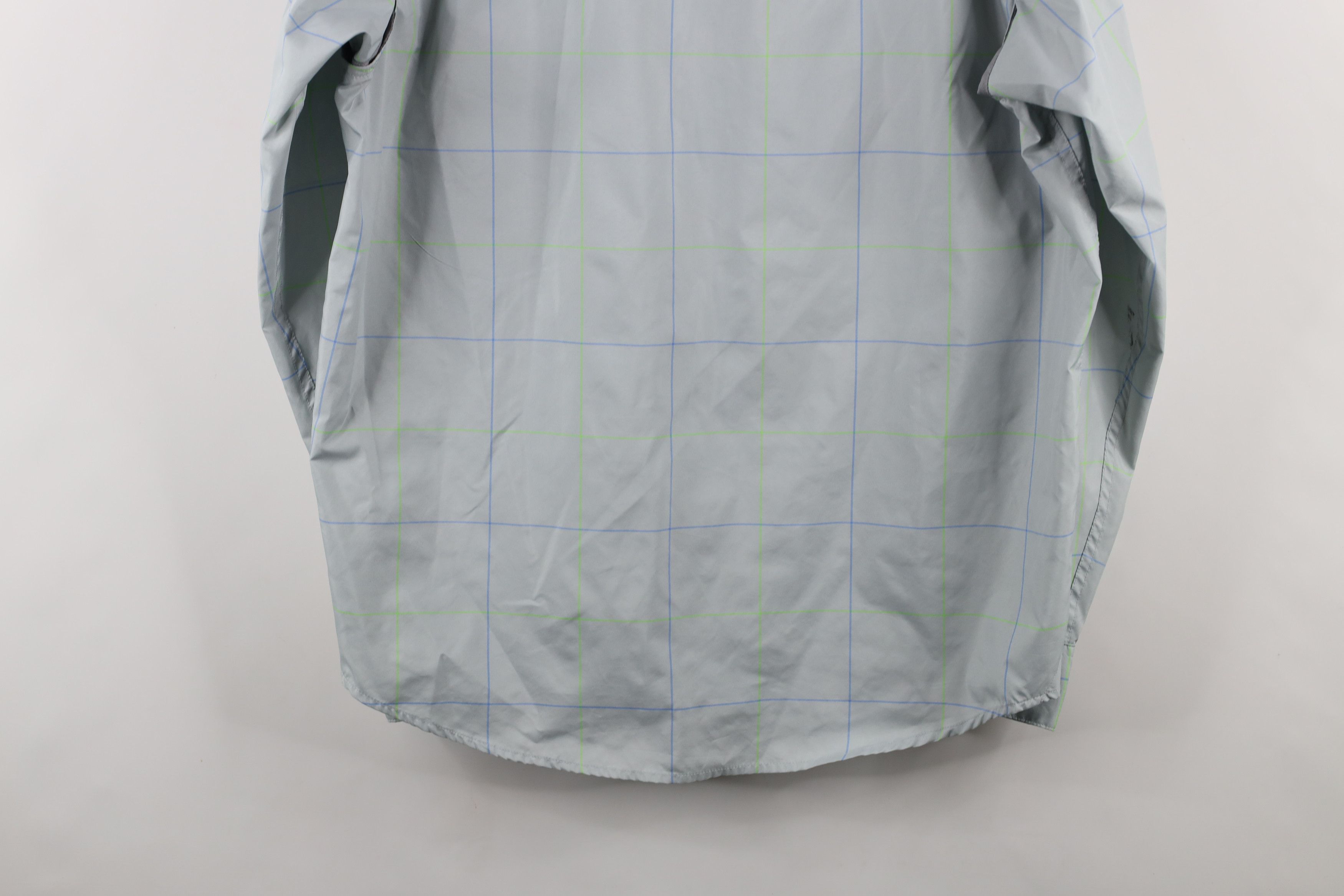 Under Armour × Vintage Under Armour Loose Tech Collared Button Shirt Gray Plaid Size US M / EU 48-50 / 2 - 14 Thumbnail
