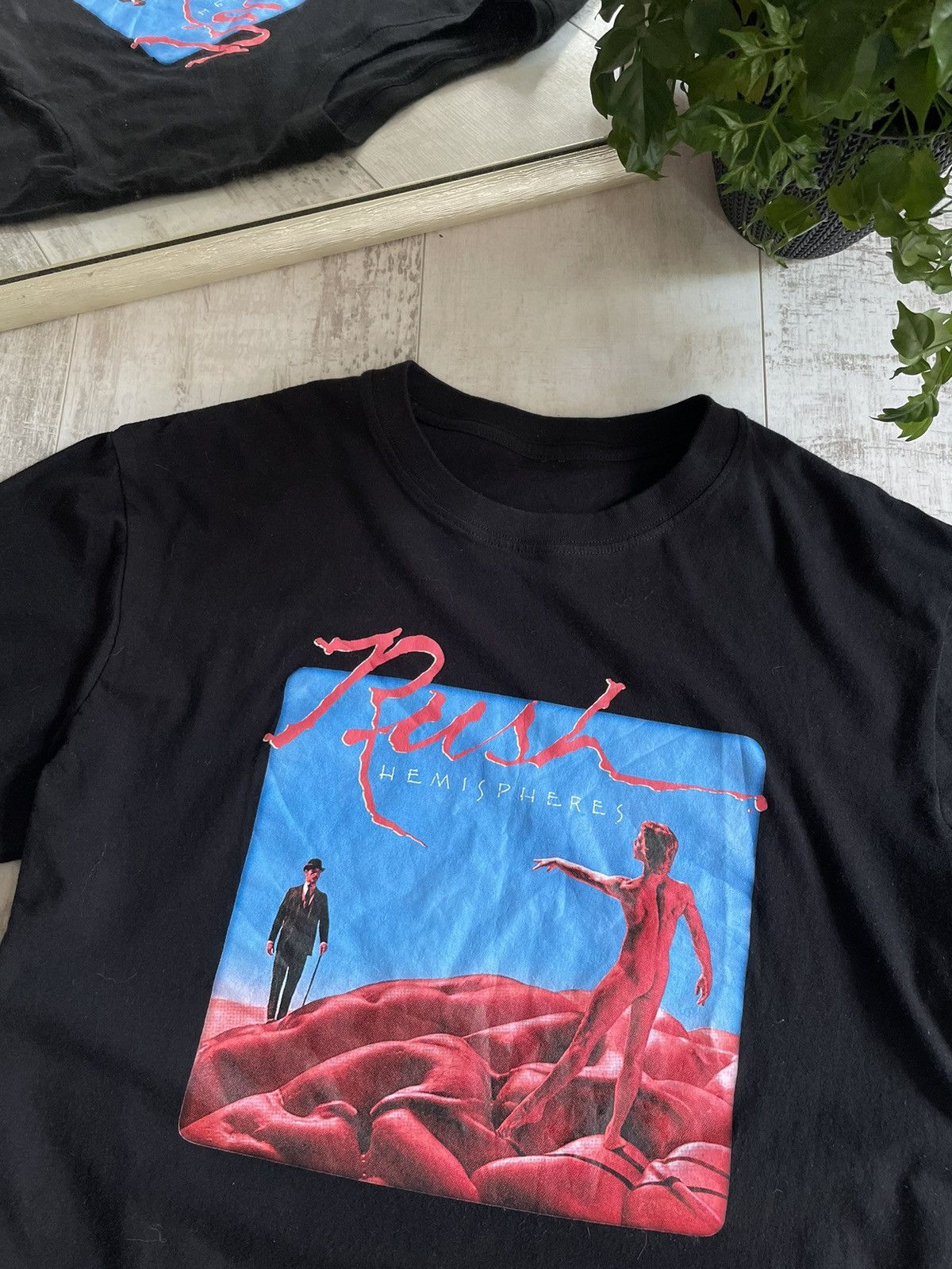 Band Tees × Vintage Vintage Rush Rock Band T-Shirt Black HEMISPHERES Size US M / EU 48-50 / 2 - 2 Thumbnail