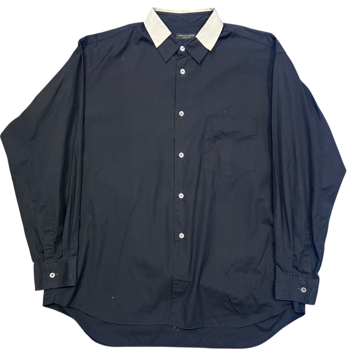 COMME des GARCONS 1989 Double Collar Black Dress Shirts