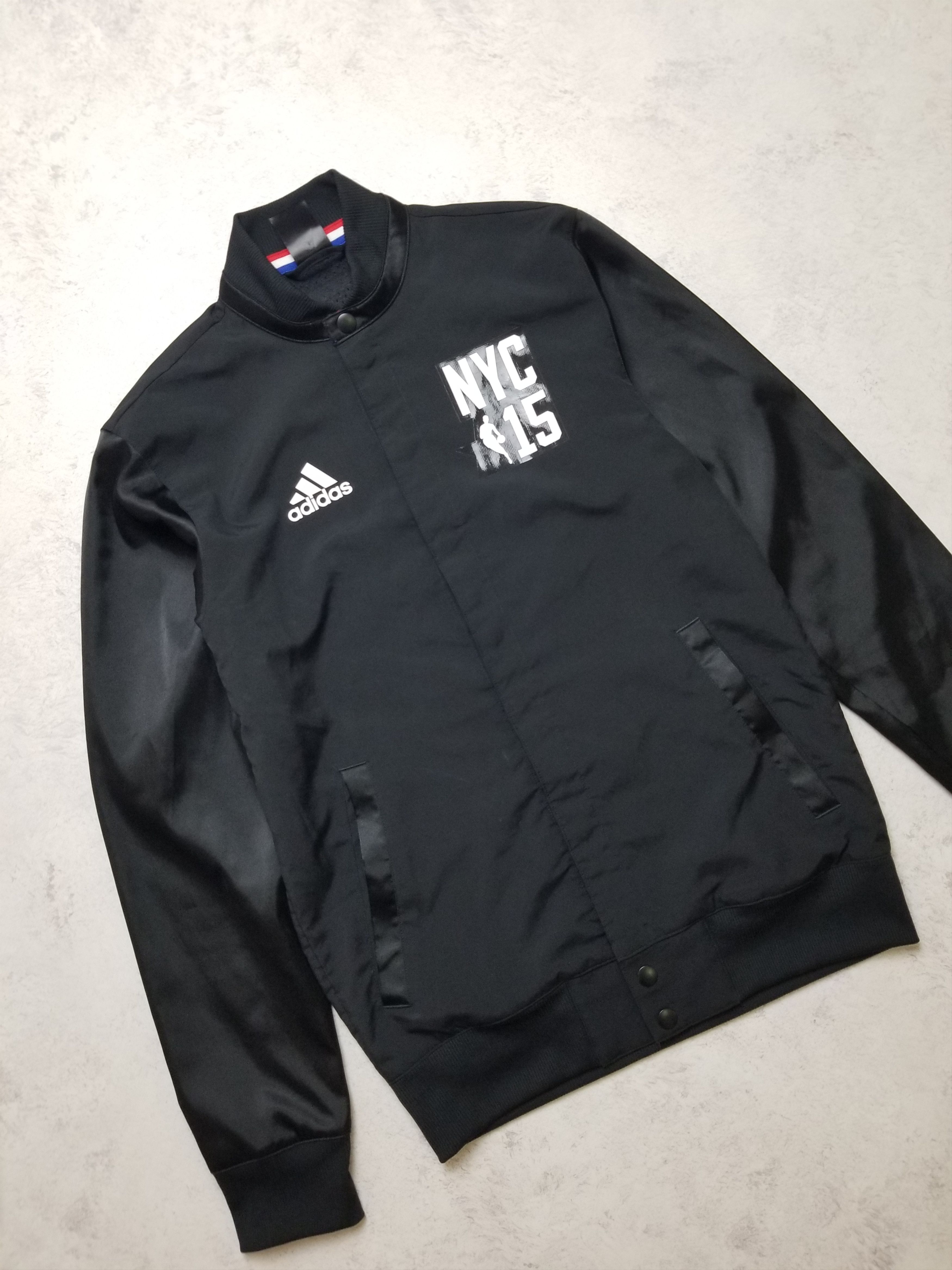 Adidas NBA All Star 2015 NYC Button Up Jacket Rare Basketball Size US XS / EU 42 / 0 - 10 Thumbnail