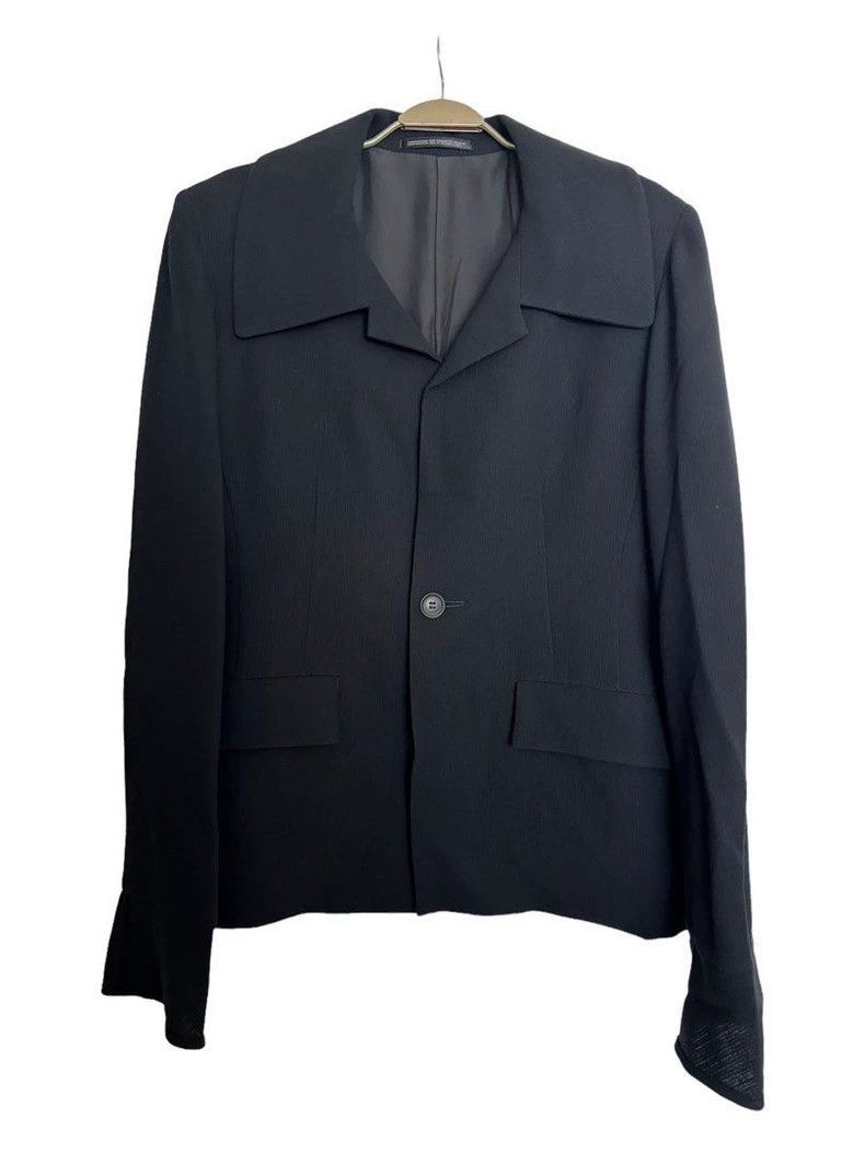 Yohji Yamamoto Yohji Yamamoto Wool one-button jacket 2504