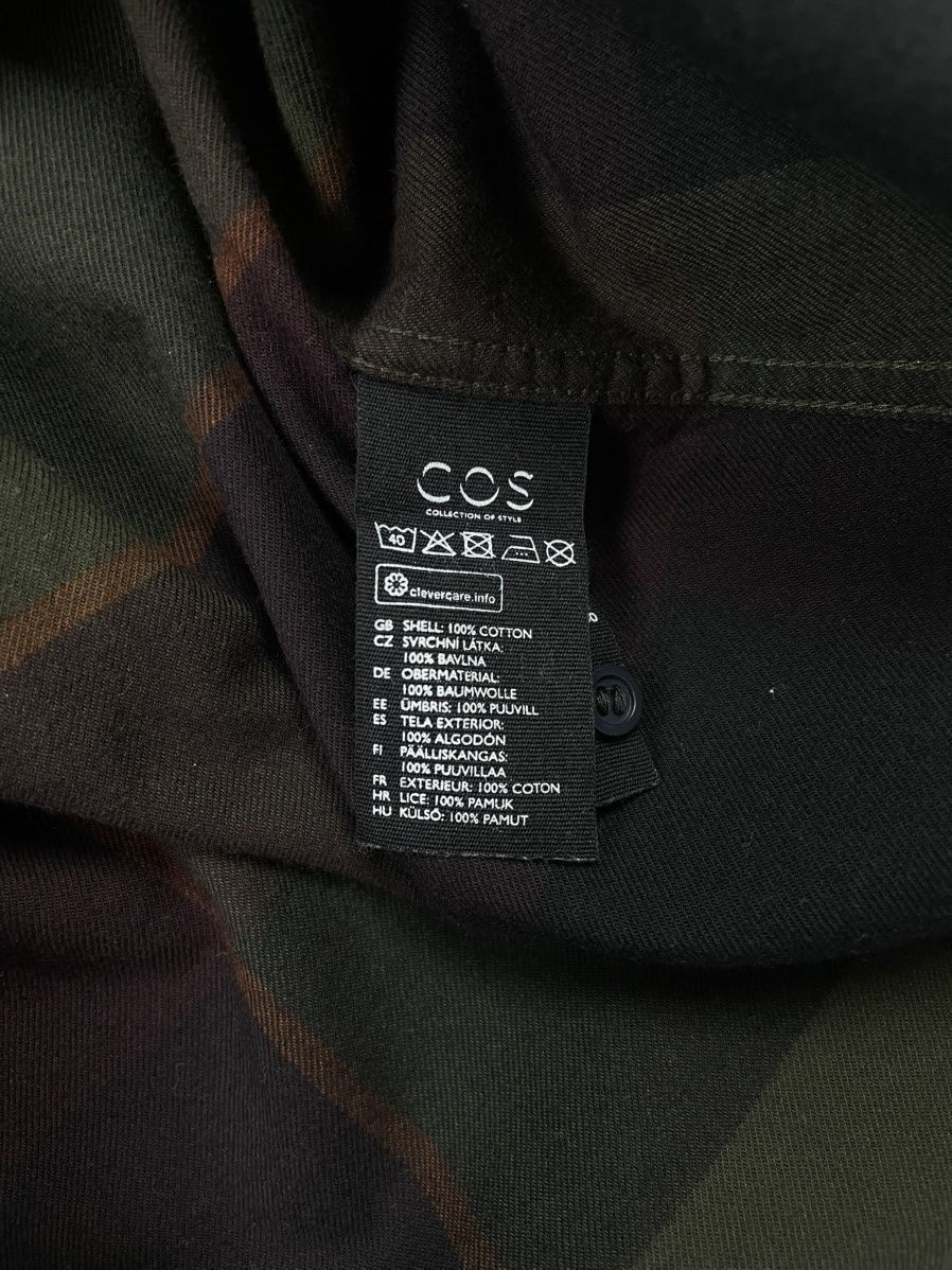 Cos COS M Checked Shirt Khaki Classic Old Money Spring Shirt Size US M / EU 48-50 / 2 - 6 Thumbnail