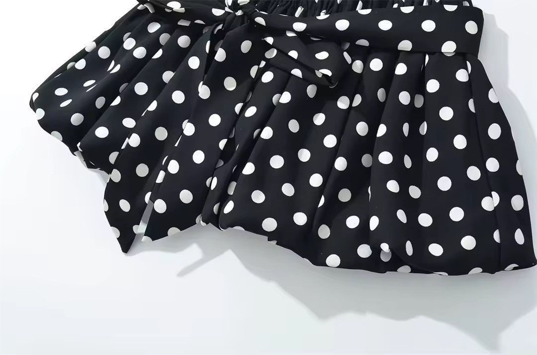 Other Retro Y2K Ruffle Vintage Polka Dot Two Piece Set Top Skirt Size S / US 4 / IT 40 - 5 Thumbnail