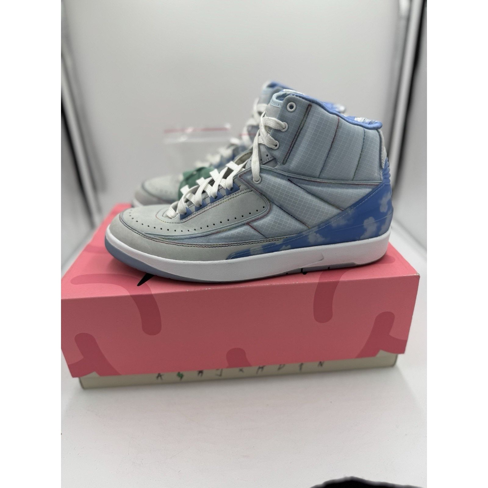 Jordan Brand NIKE Air Jordan 2 Retro SP J Balvin Celestine Blue Size 10 Size US 9 / EU 42 - 2 Thumbnail