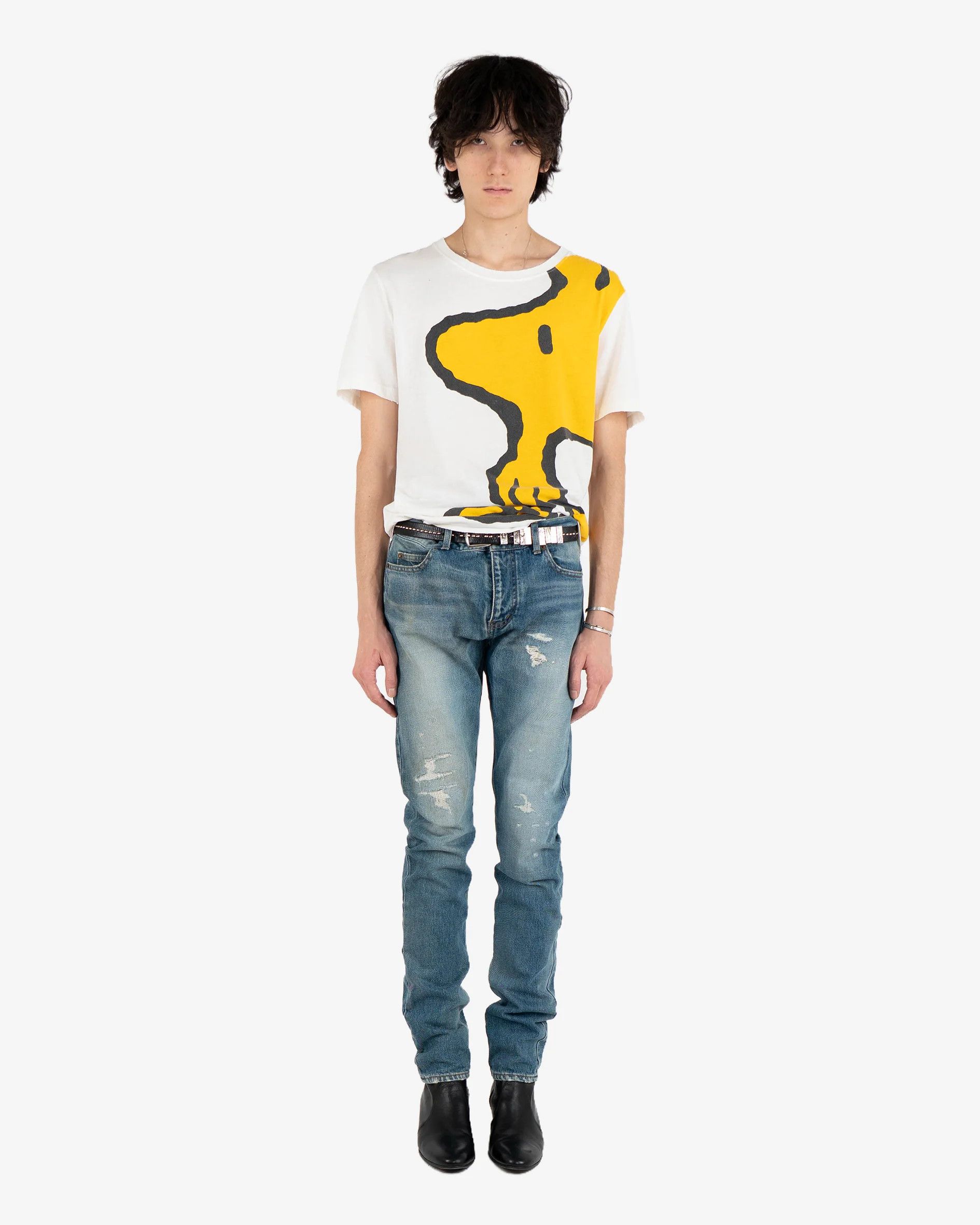Saint Laurent Paris D02 Distressed Denim (2016) Size US 31 - 3 Thumbnail
