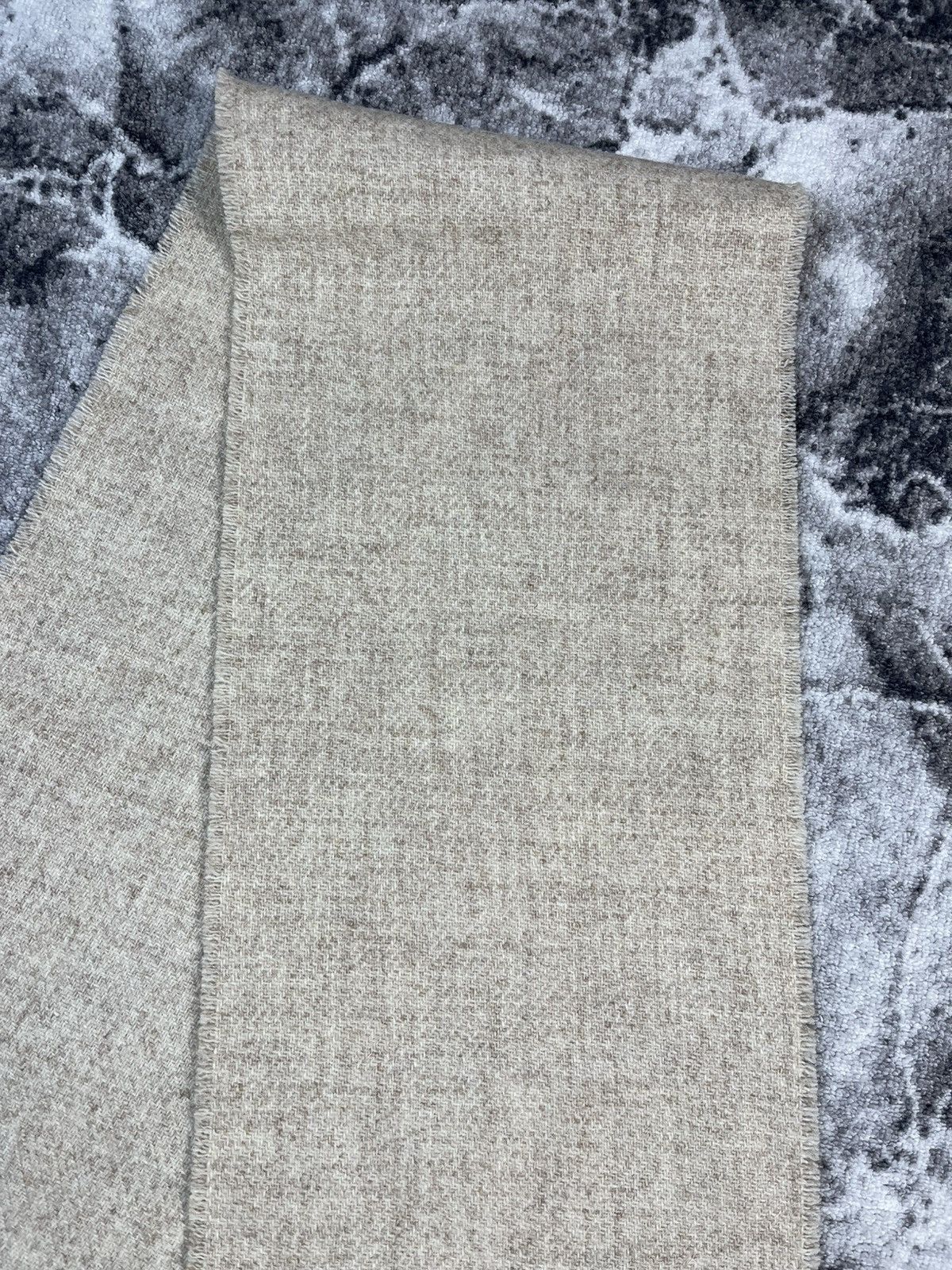 Harris Tweed Harris Tweed Beige Virgin Wool Scarf Made In Scotland Size ONE SIZE - 5 Thumbnail