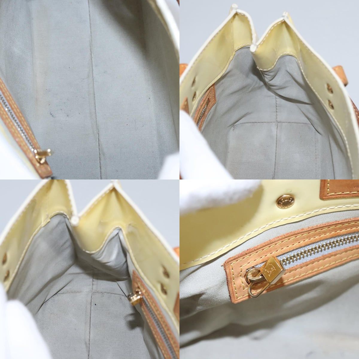 Louis Vuitton LOUIS VUITTON Monogram Vernis Reade PM Hand Bag Perle M91336 Size ONE SIZE - 12 Thumbnail