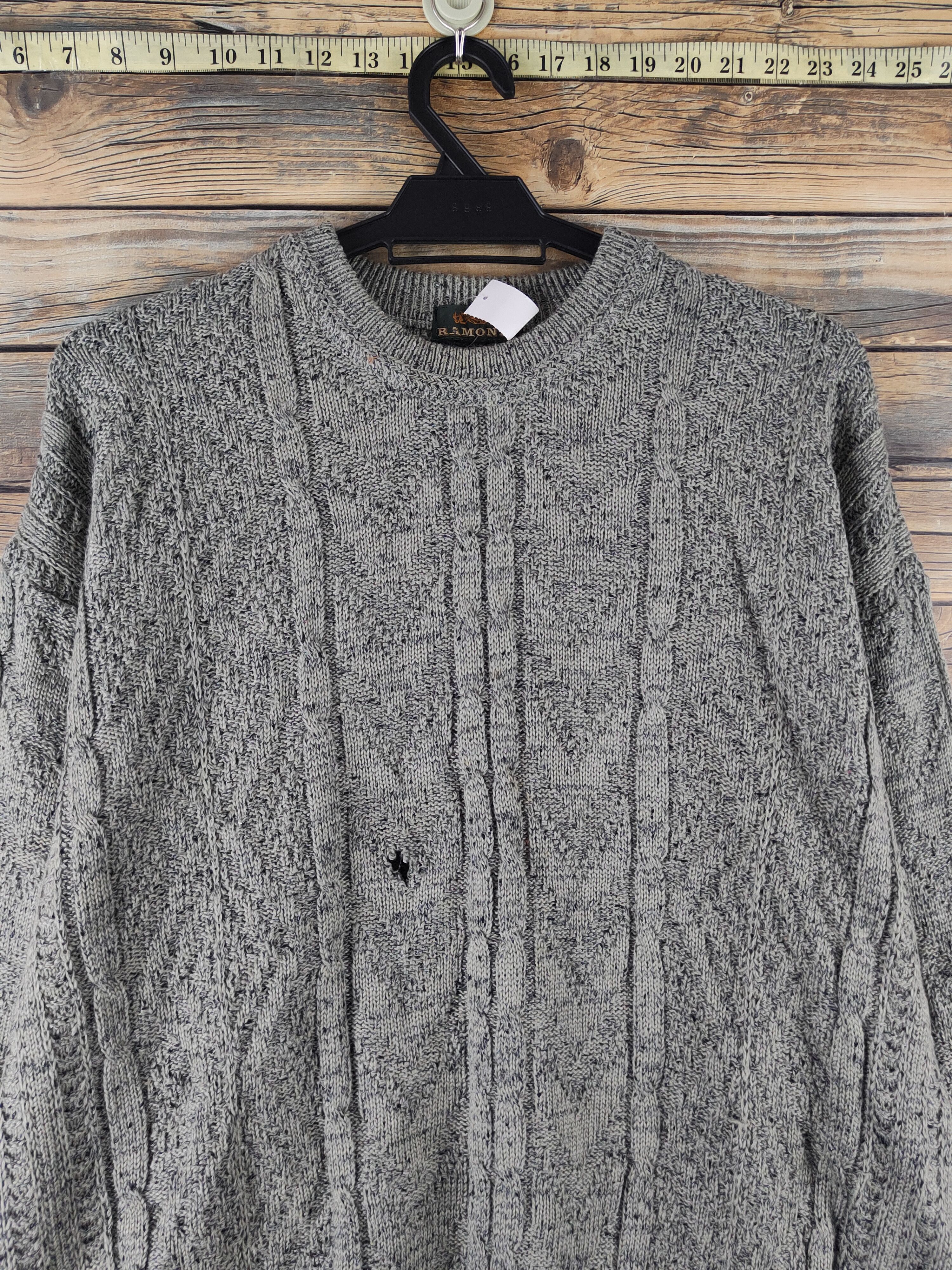 Vintage DL Ramonda Olive Knitwear Sweatshirts #46-173 Size US L / EU 52-54 / 3 - 2 Thumbnail