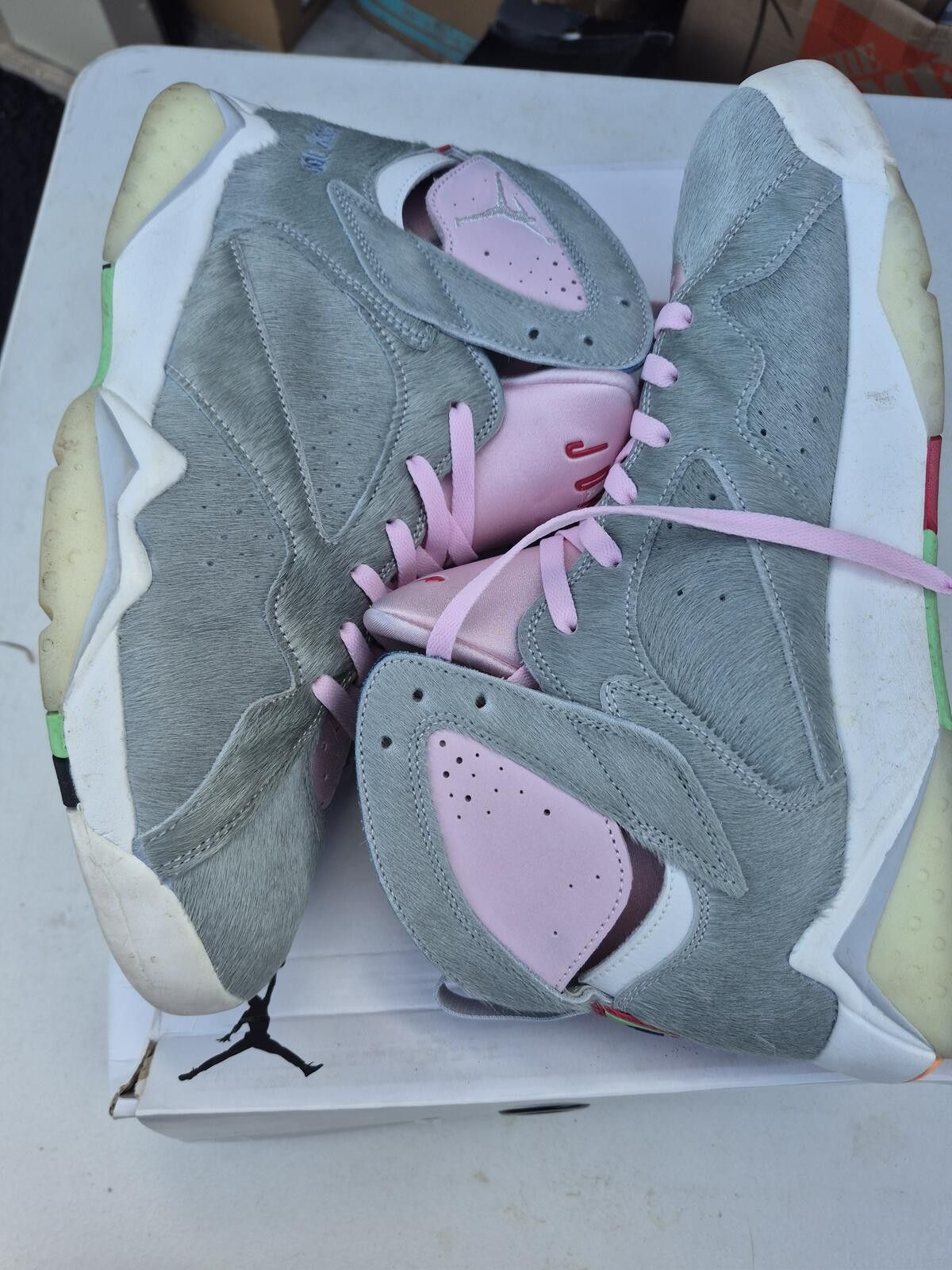 Jordan Brand Air Jordan 7 Retro SE Neutral Grey White Hare 2.0 Size 13 Size US 9 / EU 42 - 6 Thumbnail
