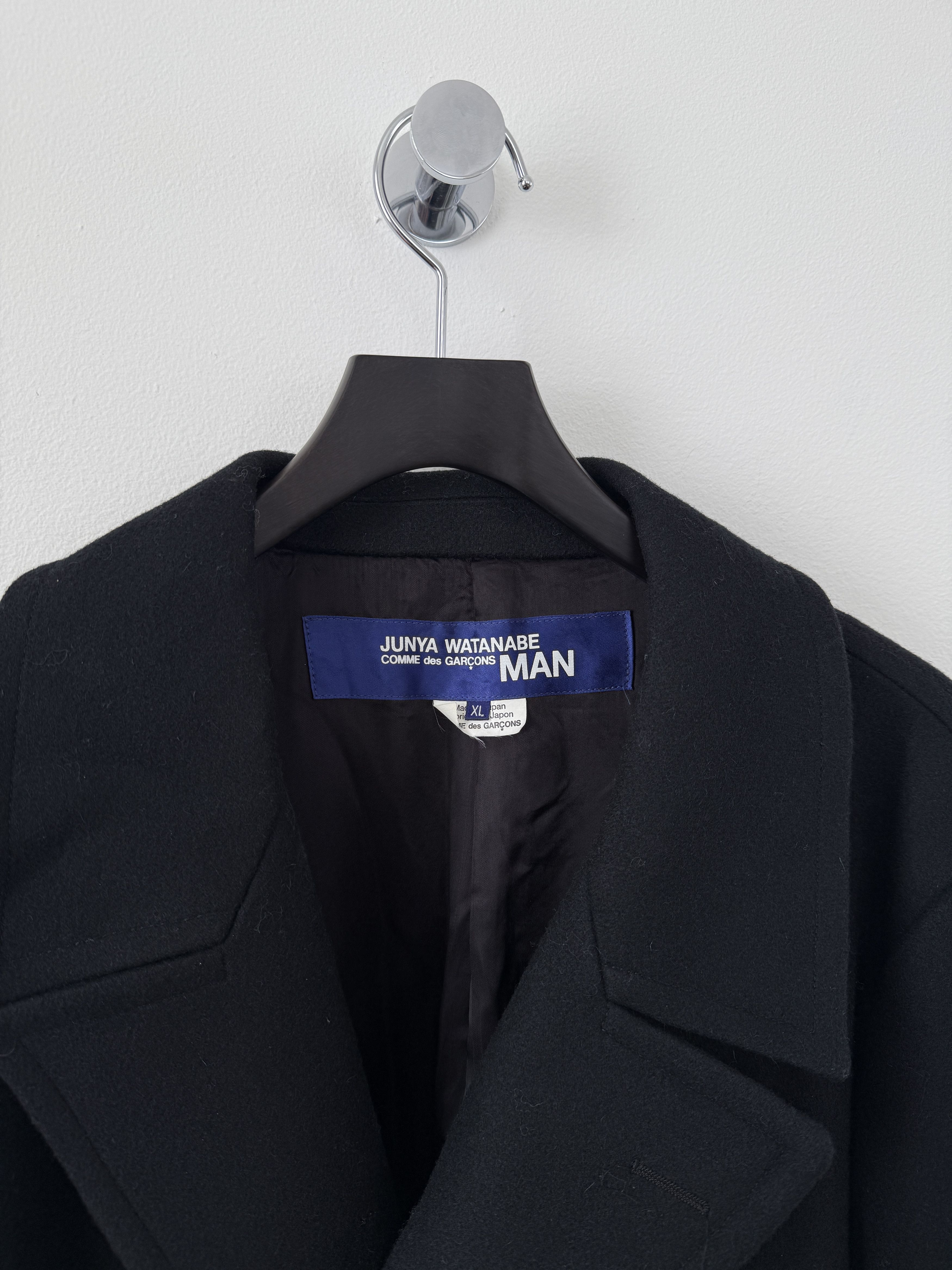 Junya Watanabe Comme Des Garcons MAN Wool Double Breasted Overcoat Size US XL / EU 56 / 4 - 7 Thumbnail