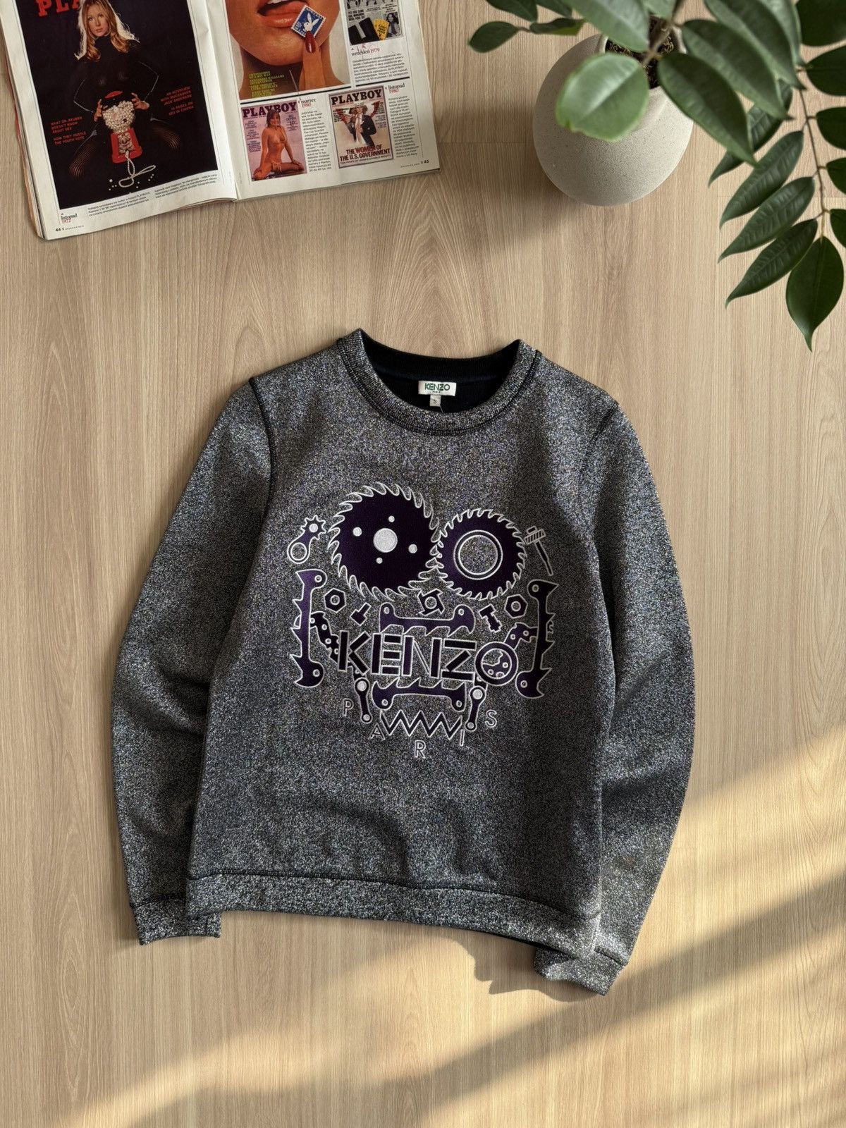 Kenzo Vintage RARE Kenzo Embroidered Monster Sweatshirt 90s Size S / US 4 / IT 40 - 2 Thumbnail