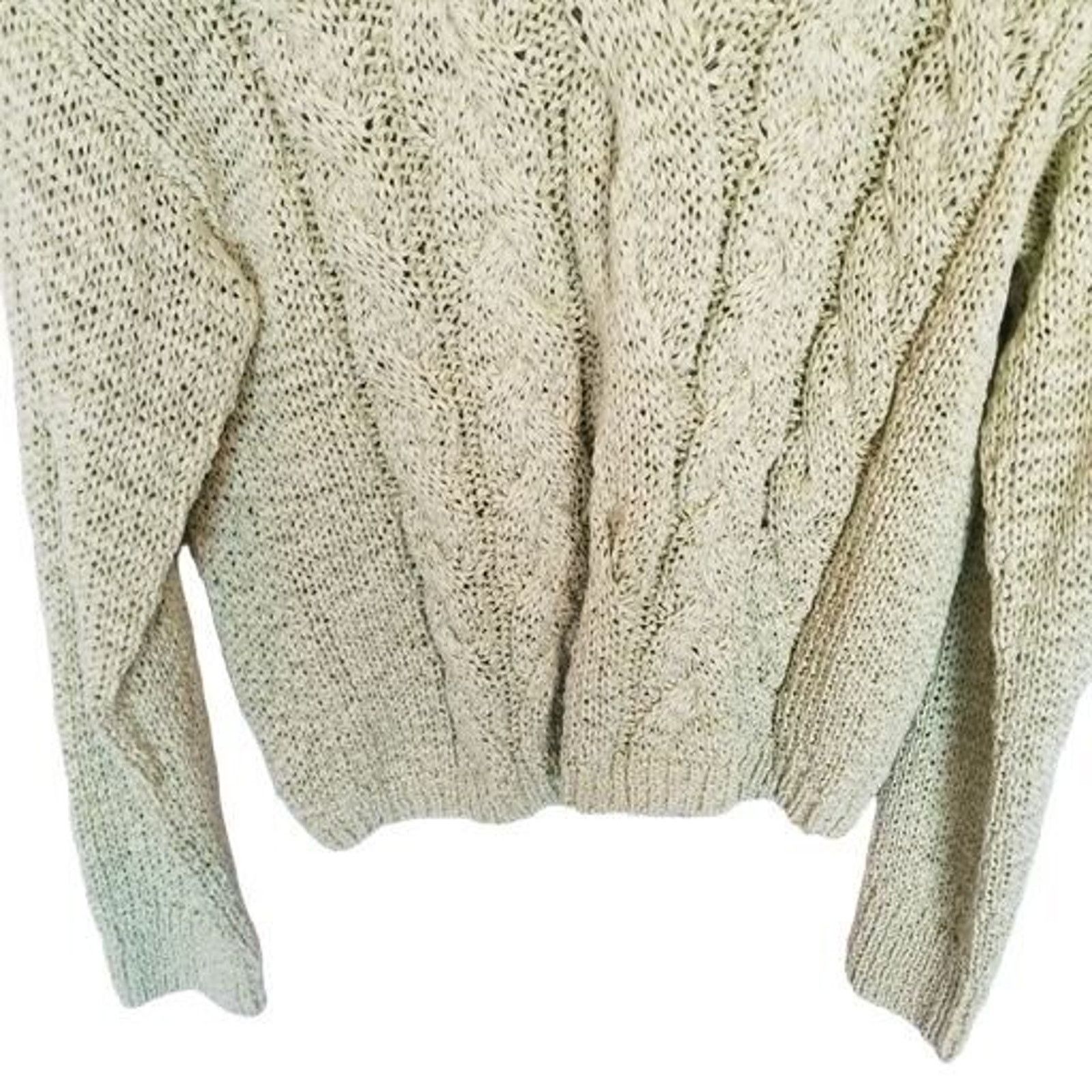 Vince Vince Womens Cable Knit Sweater Preppy Classic Capsule Size L / US 10 / IT 46 - 4 Thumbnail