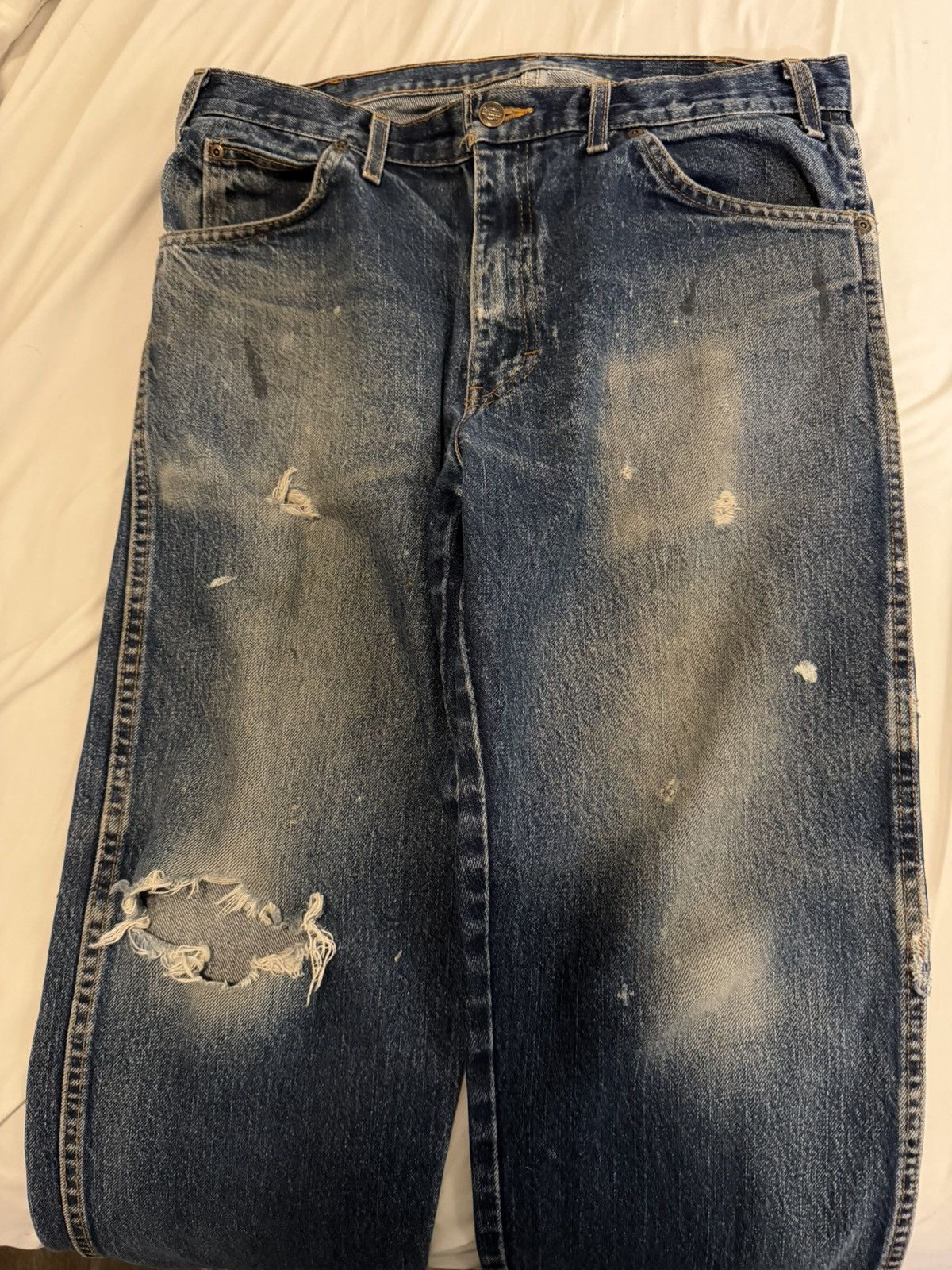 Dickies Vintage Dickies Worn Straight Leg Denim Size US 32 / EU 48 - 1 Thumbnail