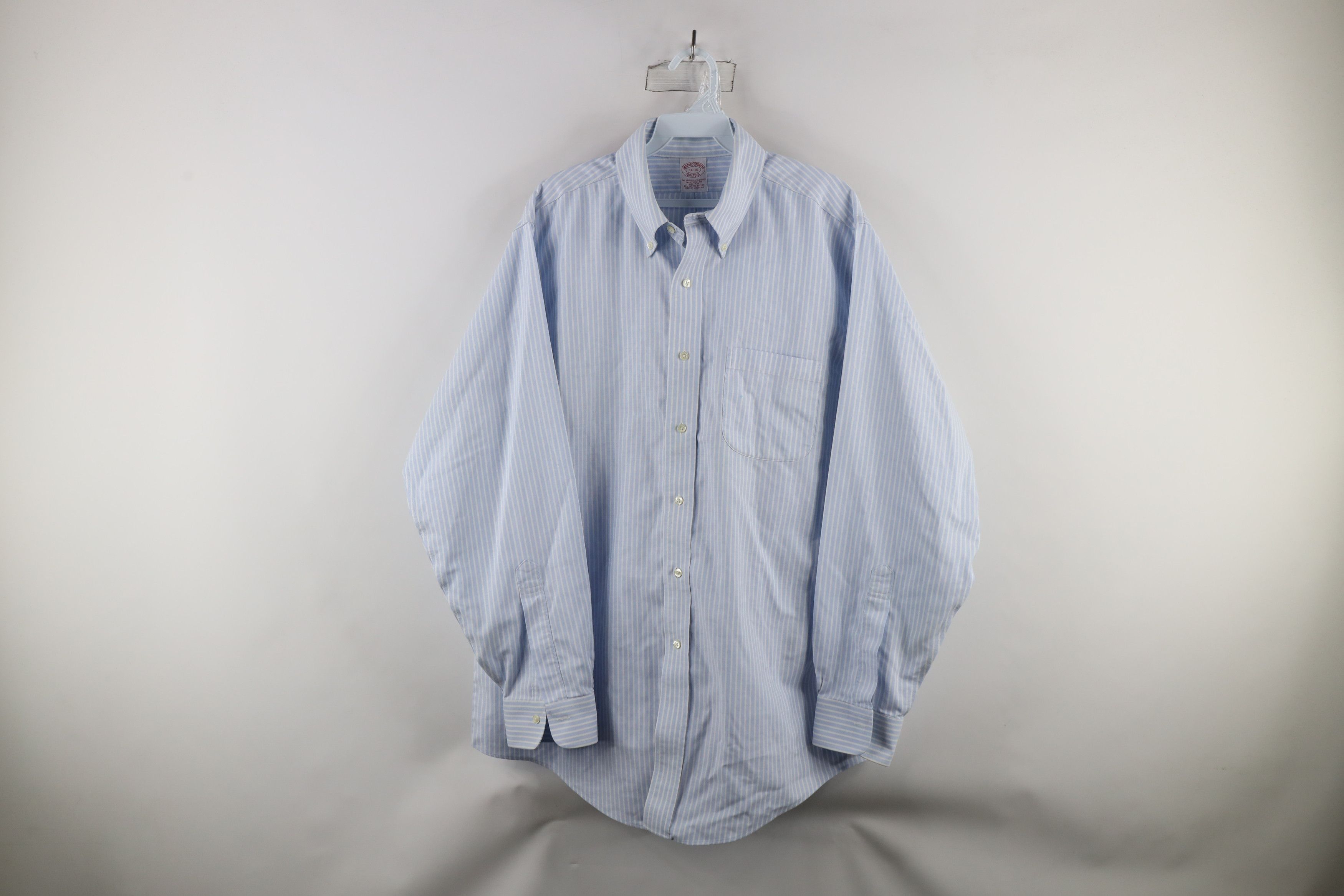 Brooks Brothers × Vintage Vintage 90s Brooks Brothers Cotton Button Down Shirt Size US M / EU 48-50 / 2 - 1 Thumbnail