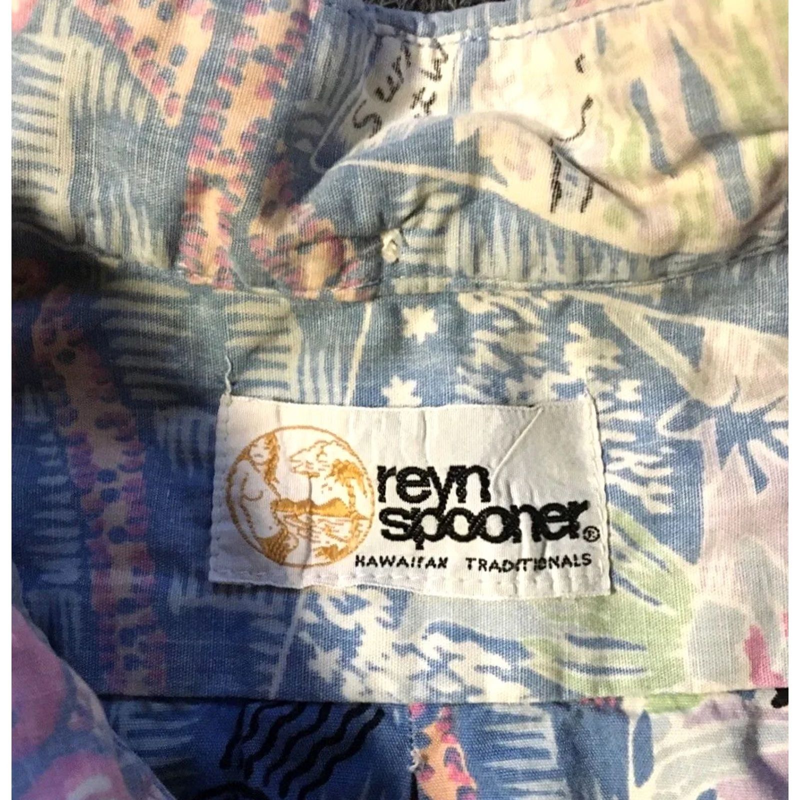 Reyn Spooner Vtg 80s Reyn Spooner Waikiki Surf Rider Hawaii Shirt M Beach Flower AOP TC 90s Size US M / EU 48-50 / 2 - 4 Thumbnail