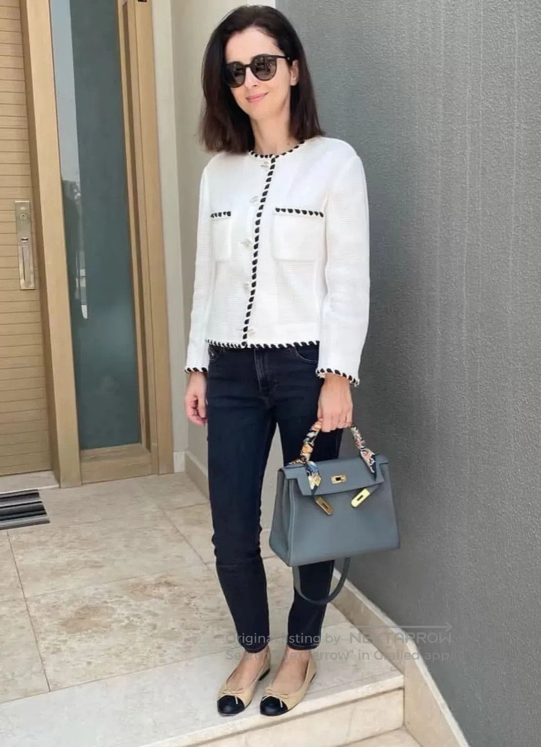 Chanel Chanel 21C White Waffle Coat. Size XXS / US 00 / IT 34 - 8 Thumbnail
