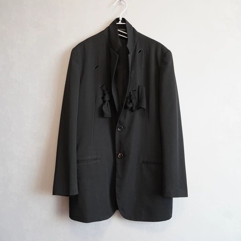 Yohji Yamamoto Yohji Yamamoto 06 AW Baroque Scarf Cutout Jacket 2505-Nexta Size US M / EU 48-50 / 2 - 3 Thumbnail