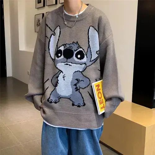 Teefury Disney Lilo And Stitch Loose Sweater Size US M / EU 48-50 / 2 - 3 Thumbnail