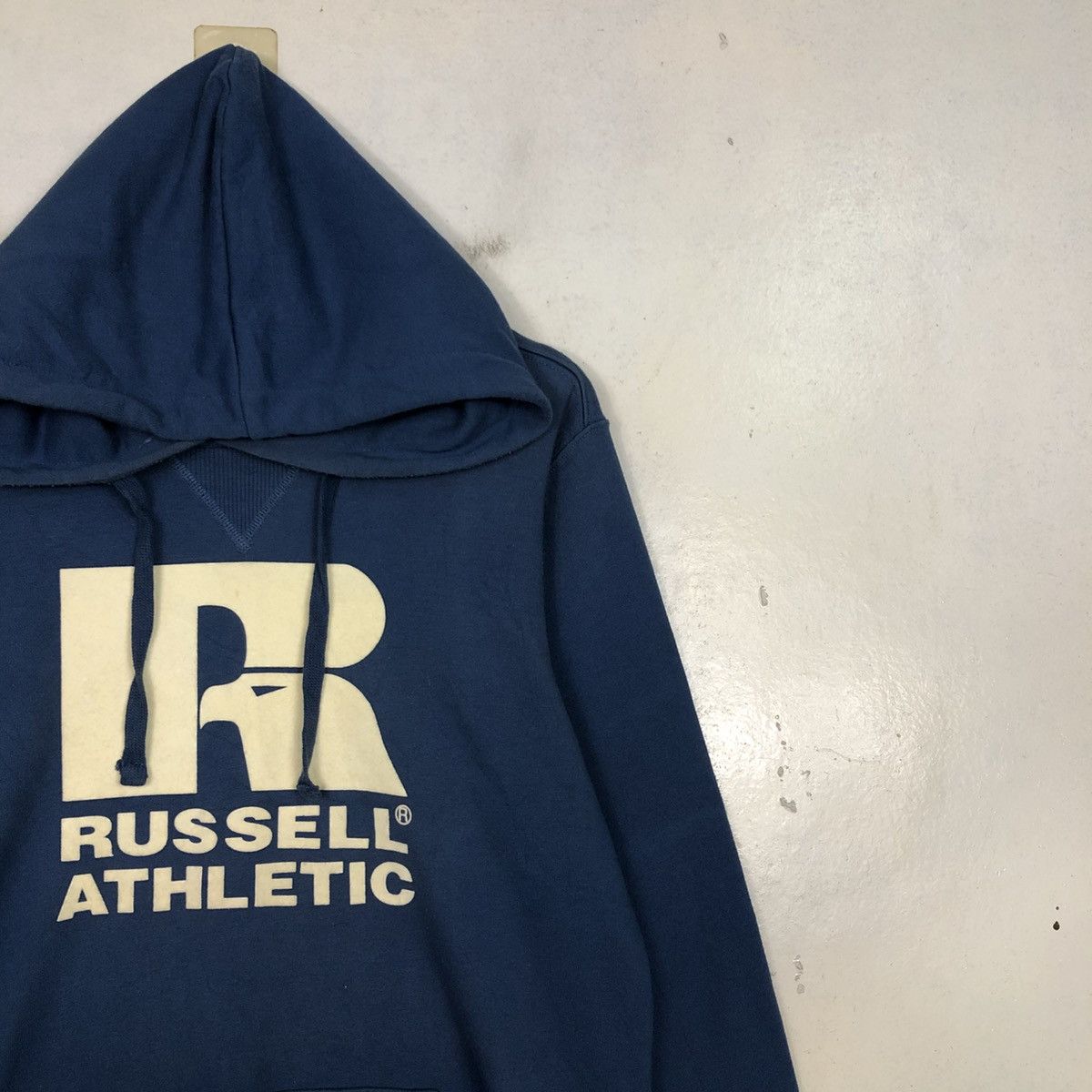 Japanese Brand 📌Vintage Hoodie Pull Over Russell Athletic Big Logo Size US L / EU 52-54 / 3 - 8 Thumbnail