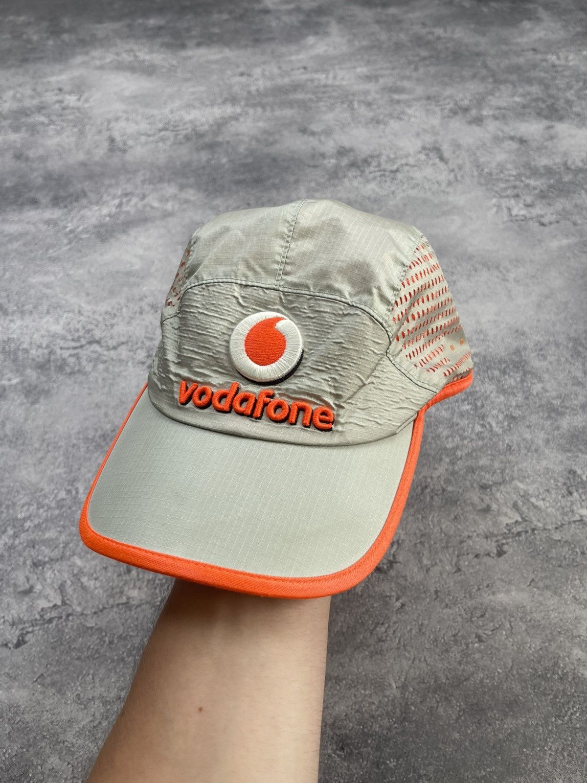 Malcolm McLaren Vintage Vodafone McLaren Mercedes Racing Nylon 5-Panel Cap Size ONE SIZE - 1 Thumbnail