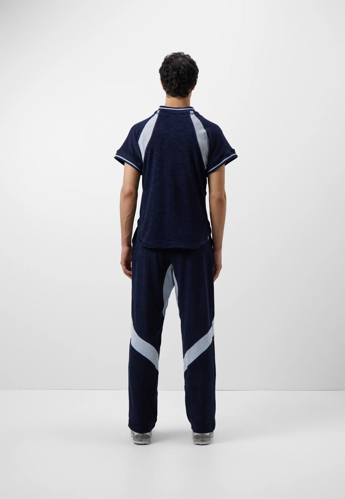 Saul Nash !DS! SS23 Saul Nash Big Logo Navy Paneled Zipped Top Size US M / EU 48-50 / 2 - 4 Thumbnail