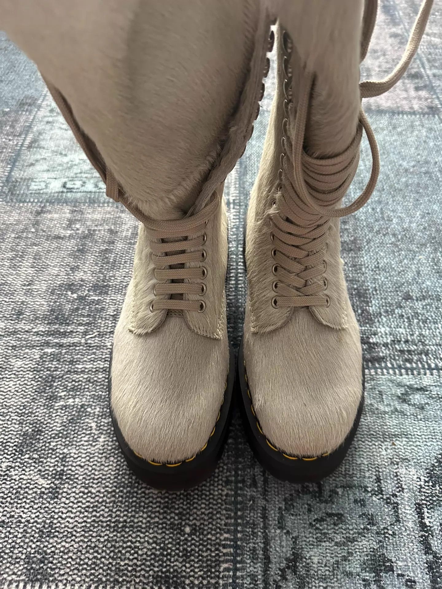 Rick Owens Rick Owens x Dr. Martens Horsehair Riding 41,42 New Size US 8 / EU 41 - 3 Thumbnail