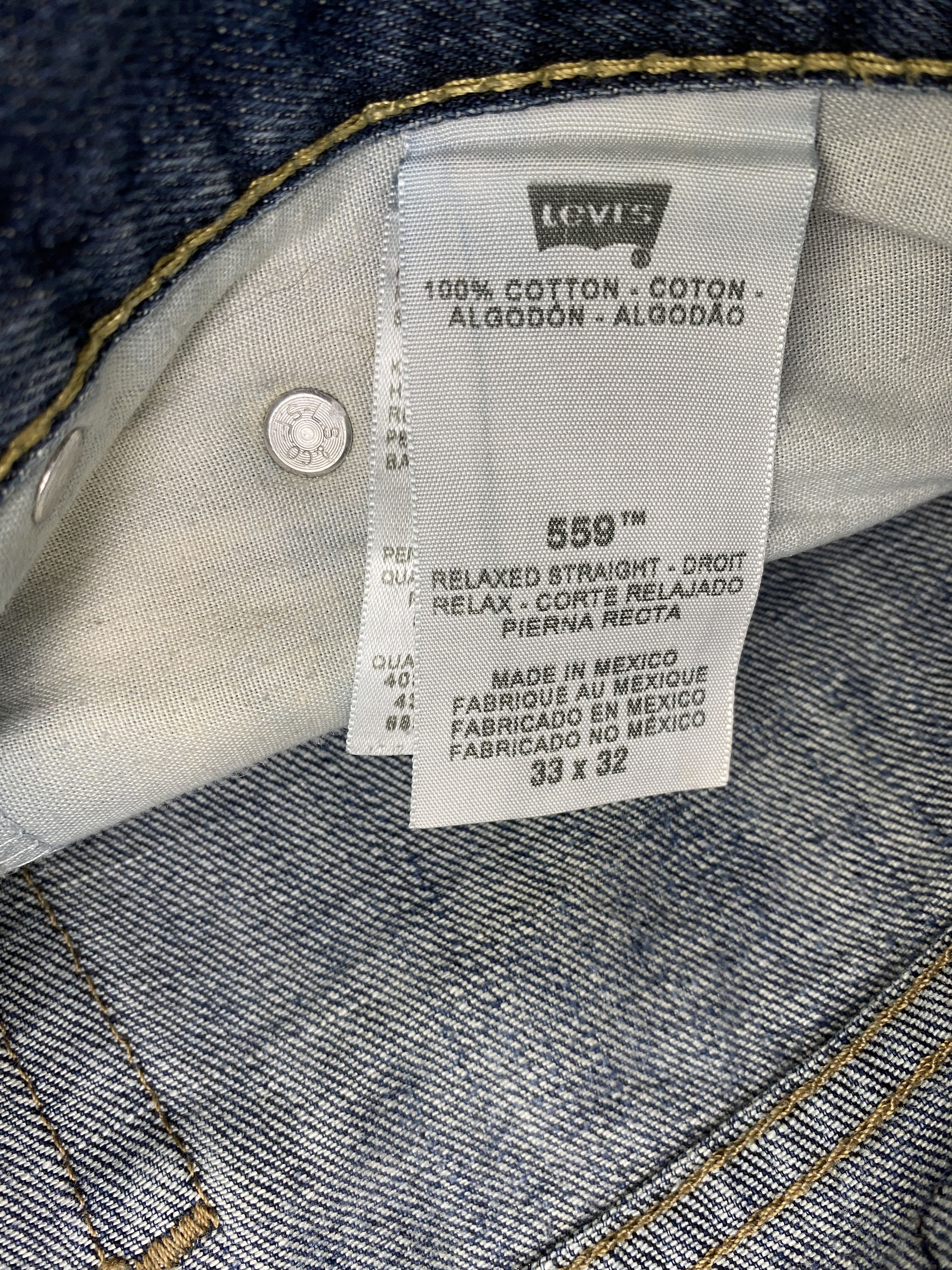 Levi's × Vintage Vintage Distressed Levis 559 Faded Blue Jeans Size US 35 - 8 Thumbnail
