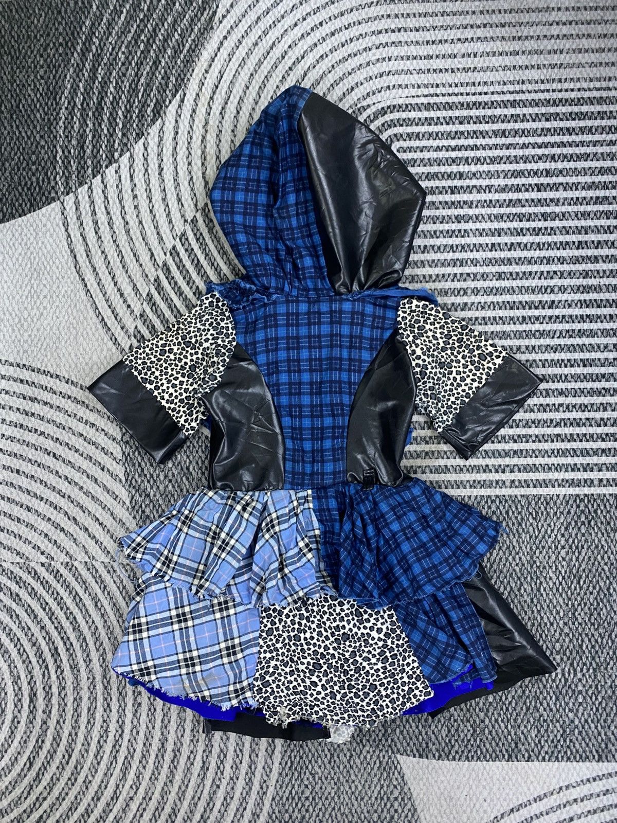 Japanese Brand Vintage Japanese Fashion Custom Checked Leopard Print Dress Size XS / US 0-2 / IT 36-38 - 2 Thumbnail