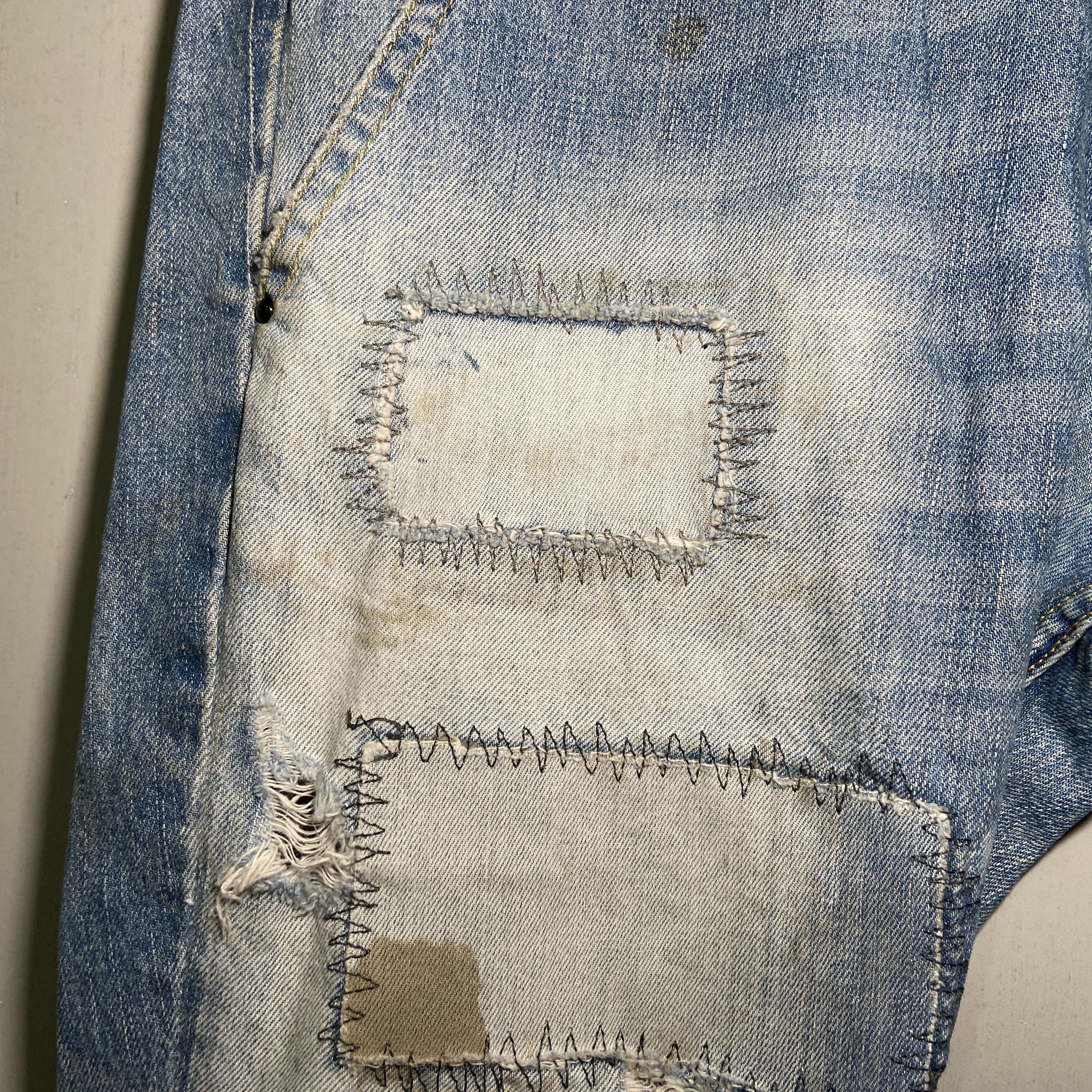 Firetrap × If Six Was Nine Firetrap Extreme Vintage Wash Sashiko Jeans Size US 32 / EU 48 - 8 Thumbnail