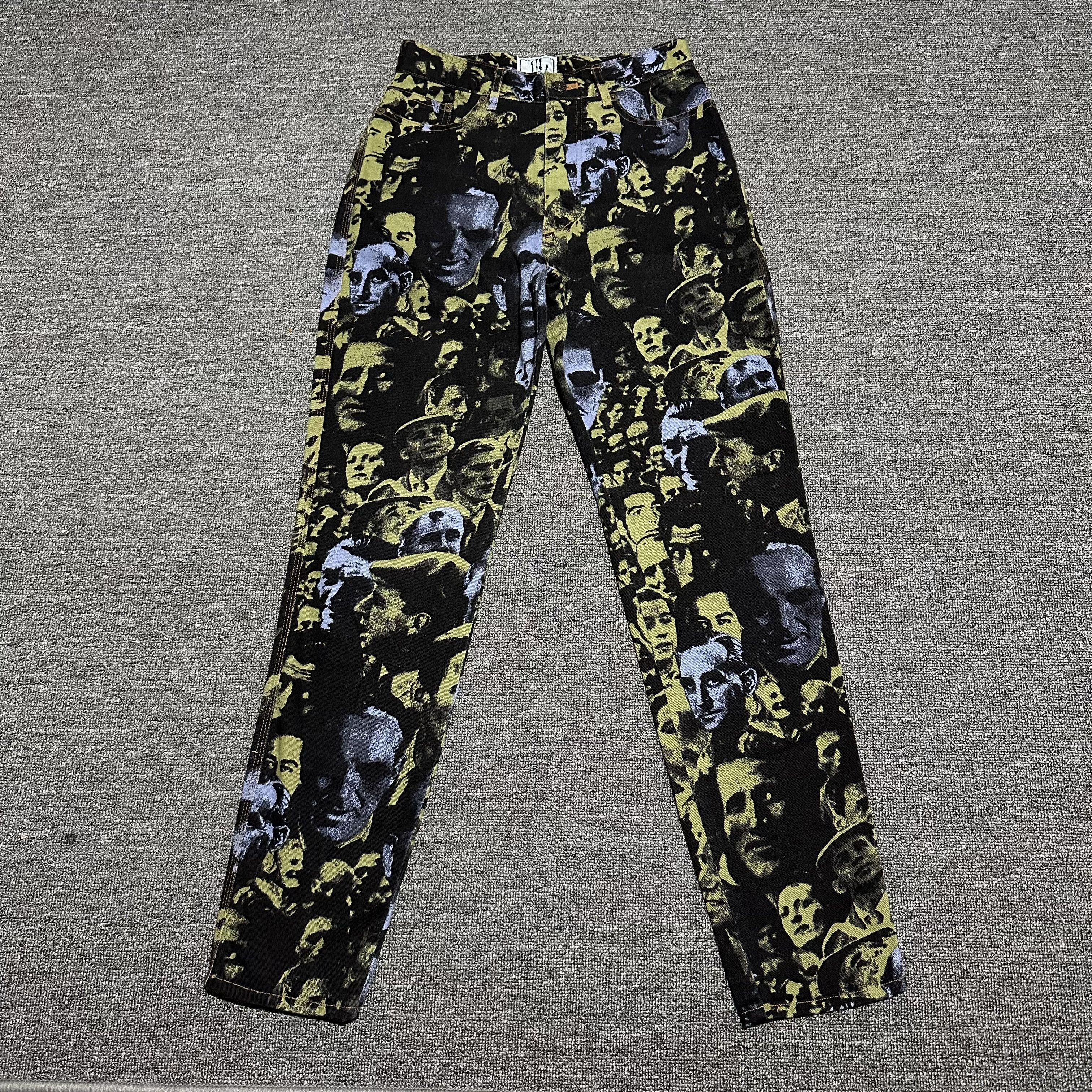 Jean Paul Gaultier Jean Paul Gaultier FW92 Face Jeans denim Pants Size US 30 / EU 46 - 1 Thumbnail