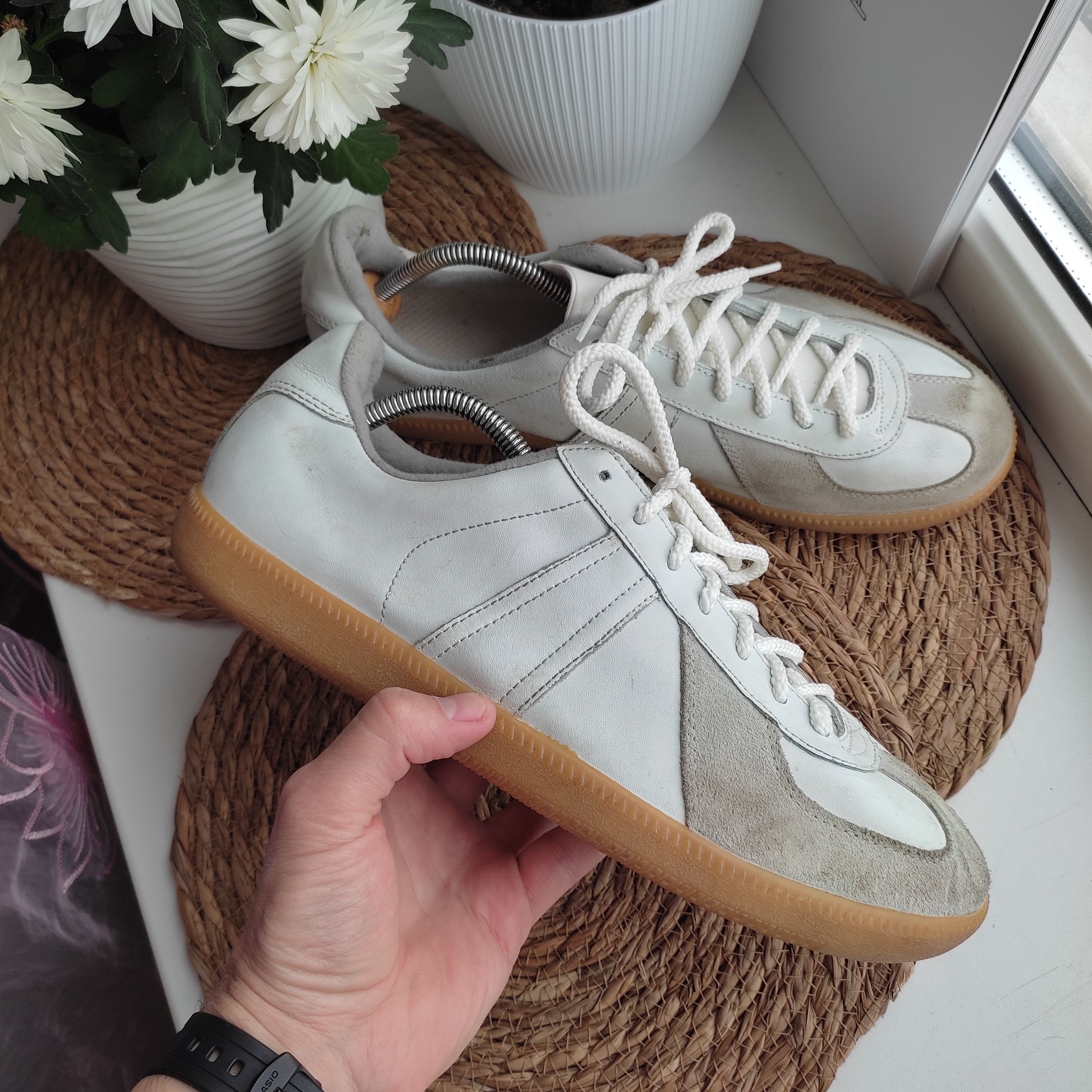 image of Bw Sport Gats Sneakers Leather White Military 90S, Men's (Size 12)