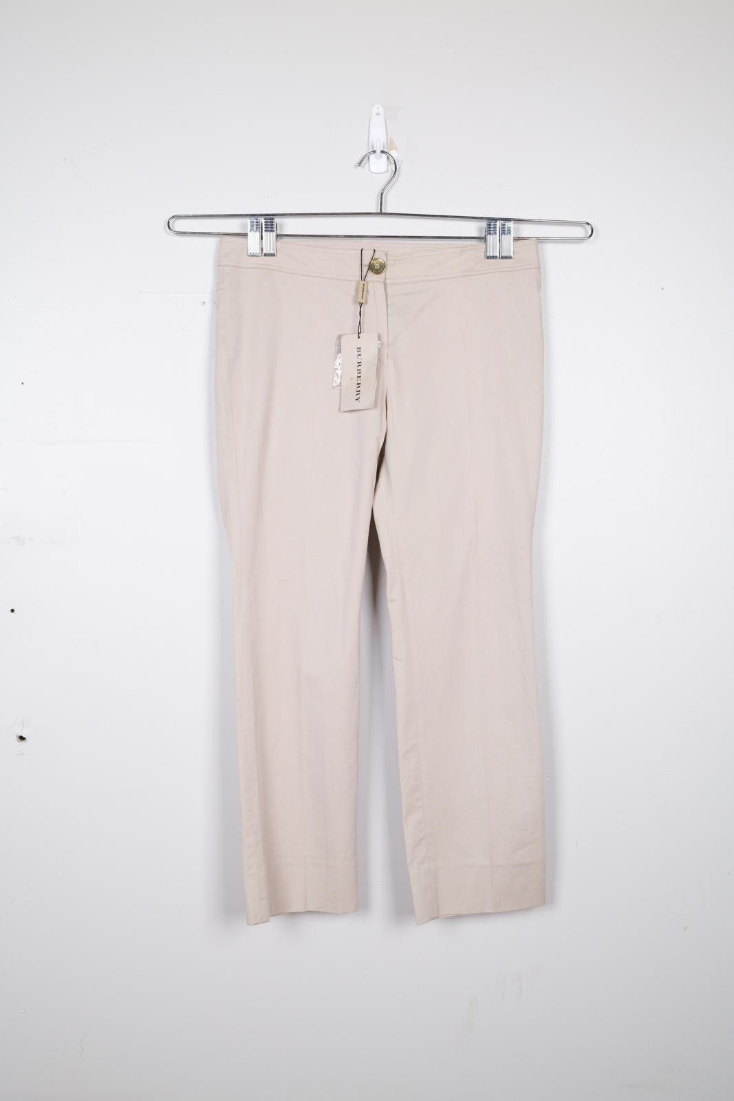 Other 00's Burberry London Gold Accent Straight-Leg-Pant Size 26" / US 2 / IT 38 - 1 Thumbnail