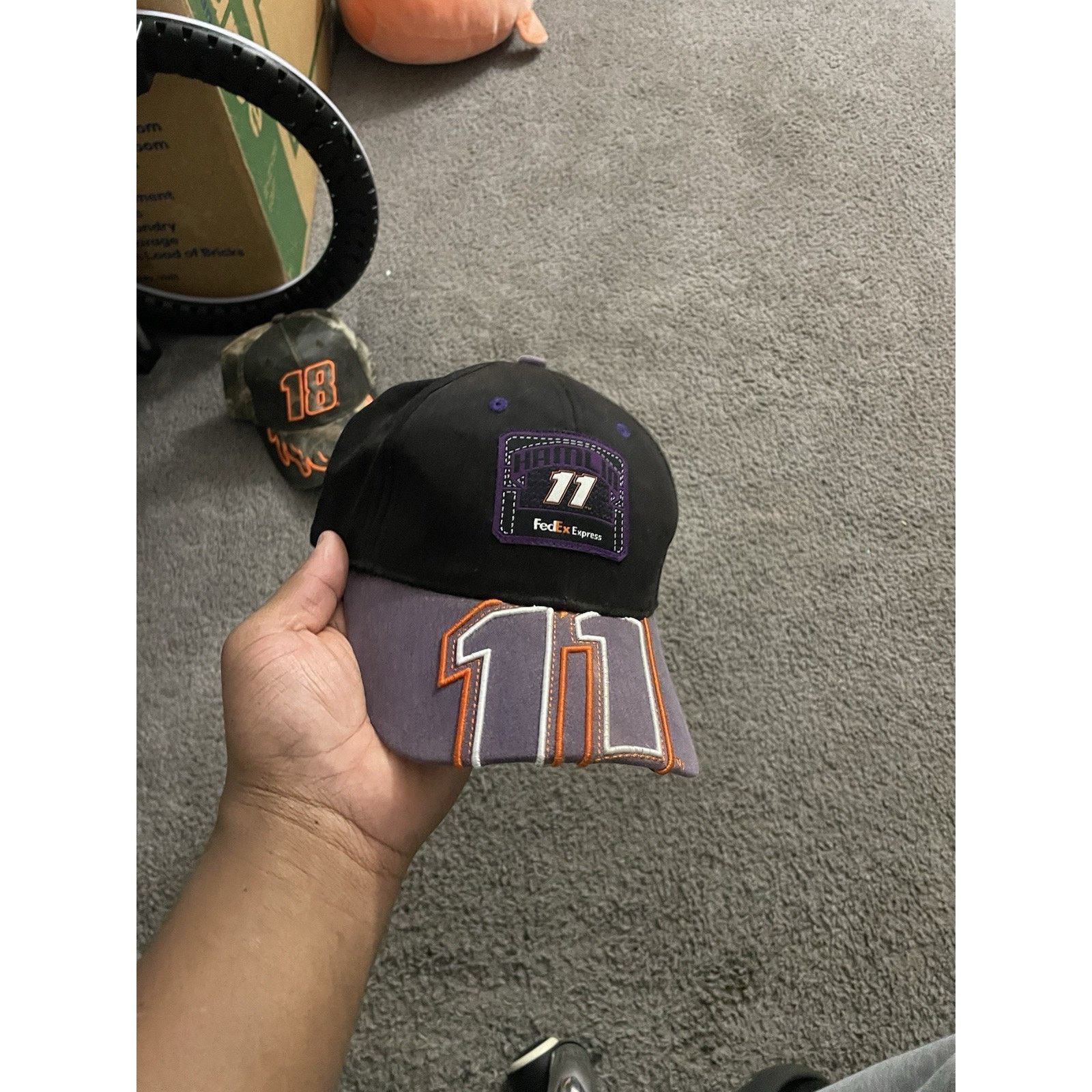 Chase Authentics Chase Authentics FedEx Racing Hat #11 Denny Hamlin NASCAR Size ONE SIZE - 1 Thumbnail