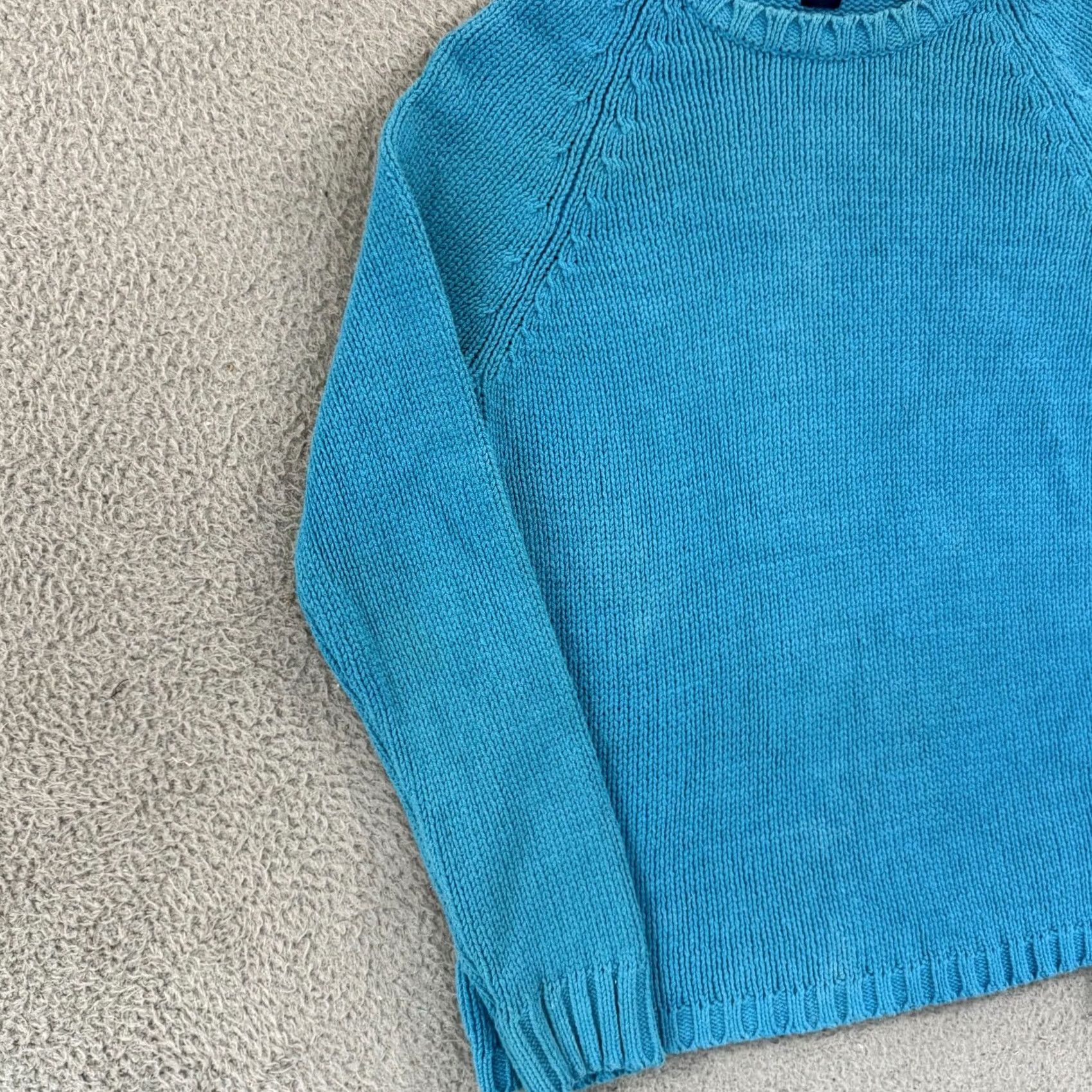 Gap VINTAGE Gap Sweater Women XL Blue Long Sleeve Oversized Jumper Knit Pullover Y2K Size XL / US 12-14 / IT 48-50 - 4 Thumbnail