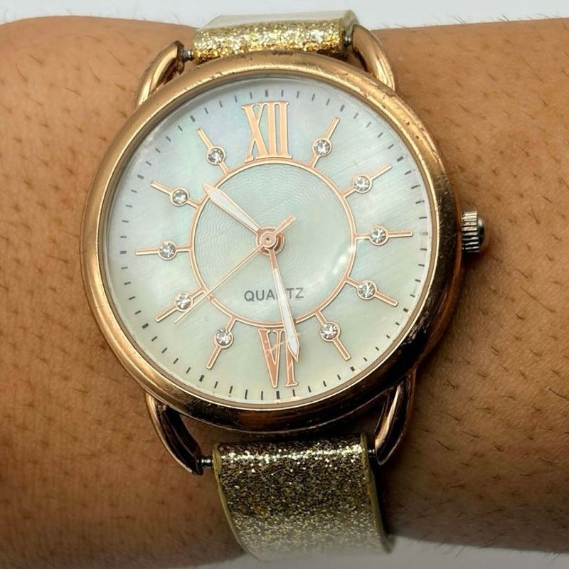 Other Gold Shimmer Accutime Watch Size ONE SIZE - 2 Thumbnail