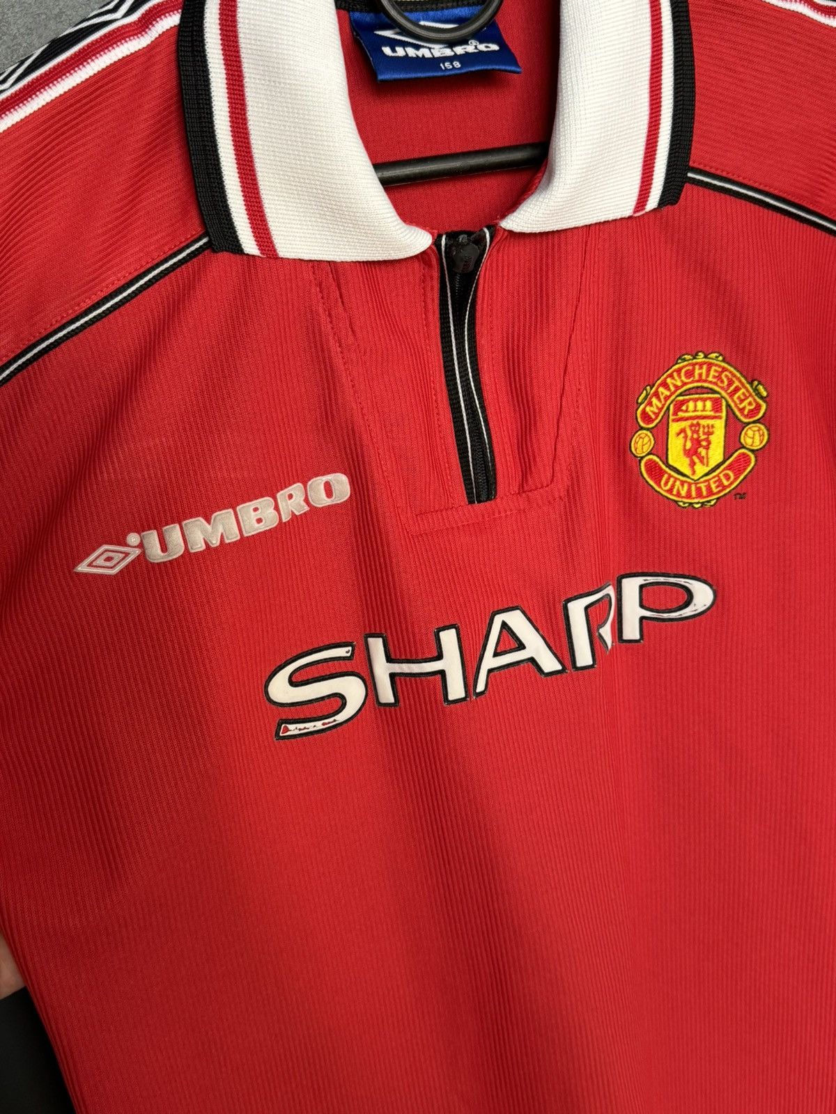 Umbro KIDS Manchester United 98/00 Home Football Jersey Shirt Size US XS / EU 42 / 0 - 3 Thumbnail