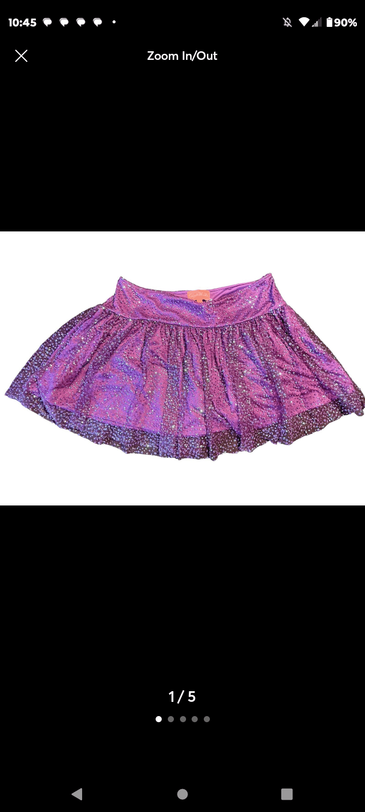 Dolls Kill Purple sparkly skirt Size 34" / US 12 / IT 48 - 1 Preview