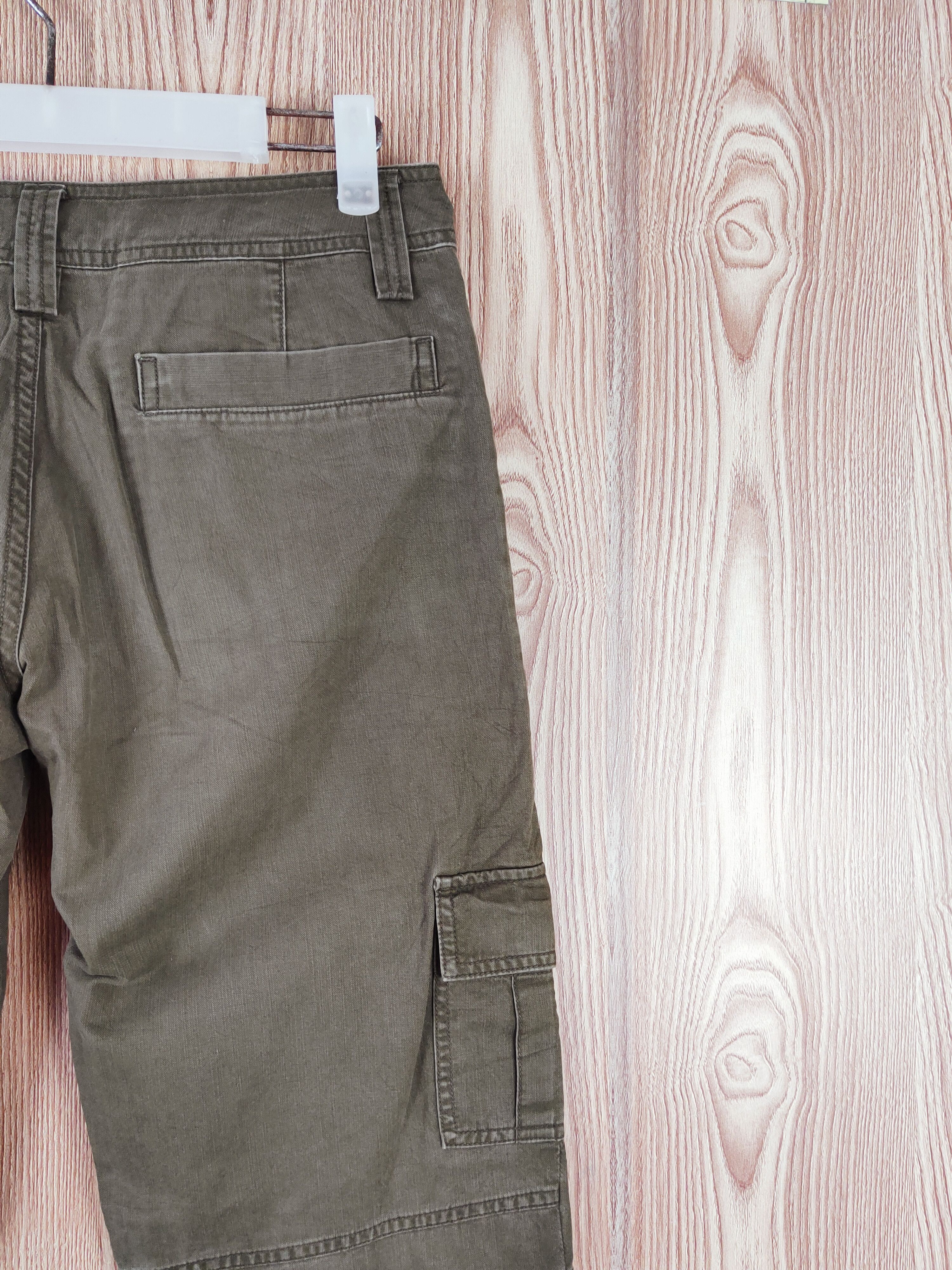Japanese Brand Uniqlo Olive Multipocket Tactical Cargo Pants #W438 Size 28" / US 6 / IT 42 - 10 Thumbnail