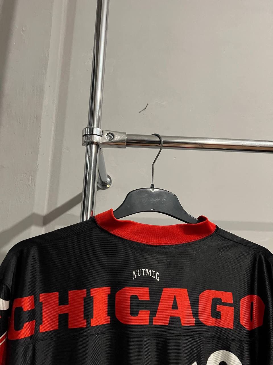 Nutmeg RARE! 90’S NBA CHICAGO BULLS OVER PRINT BASKETBALL JERSEY L Size US L / EU 52-54 / 3 - 16 Thumbnail