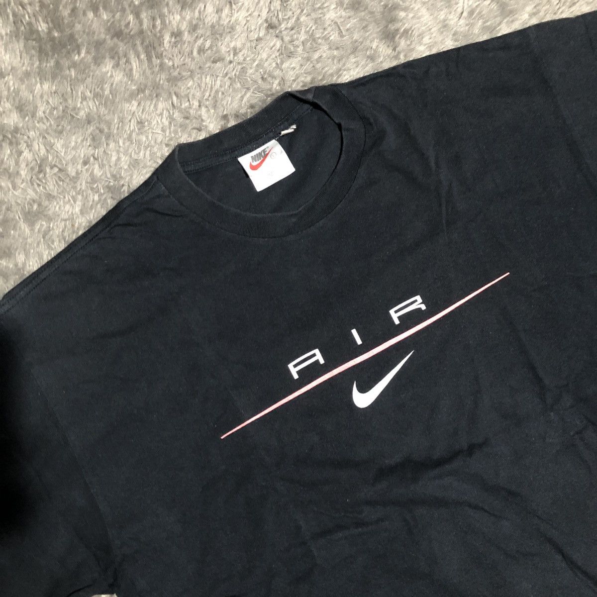 Nike × Vintage Vtg 90’ NIKE AIR CENTER LOGO TSHIRT Size US XL / EU 56 / 4 - 2 Thumbnail