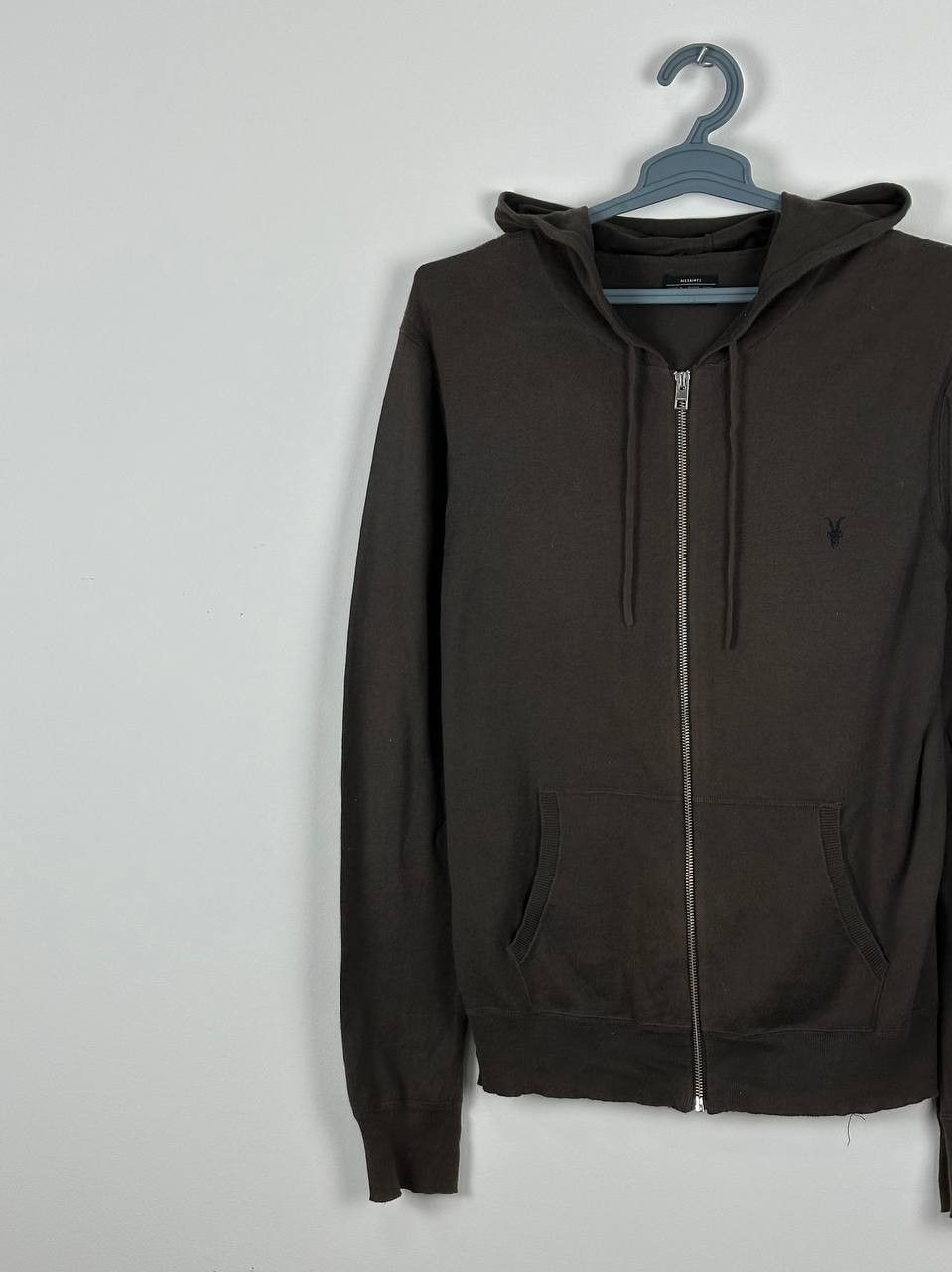 Allsaints Vintage Allsaints Zip Up Hoodie Sweatshirt Basic Logo Hype Size US L / EU 52-54 / 3 - 2 Thumbnail
