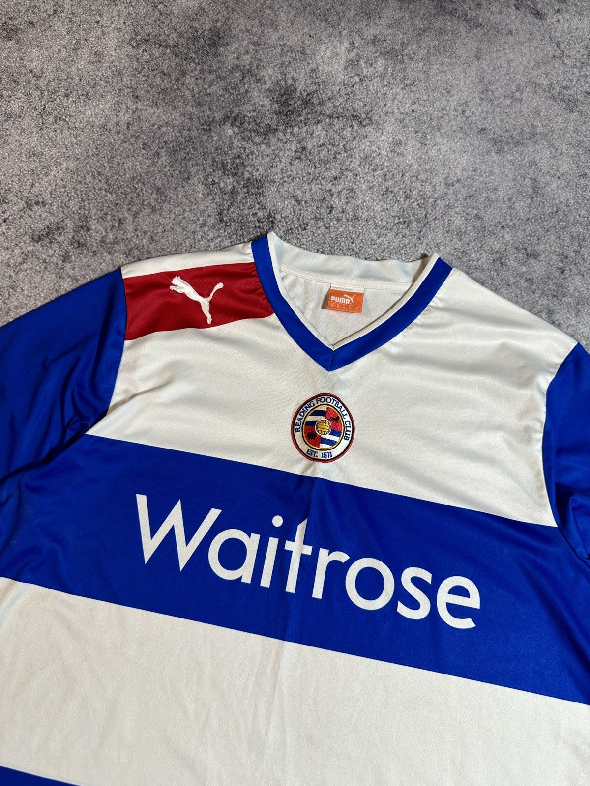 Puma × Vintage Vintage Puma Reading Soccer Jersey Streetwear Rare Style XL Size US XL / EU 56 / 4 - 2 Thumbnail