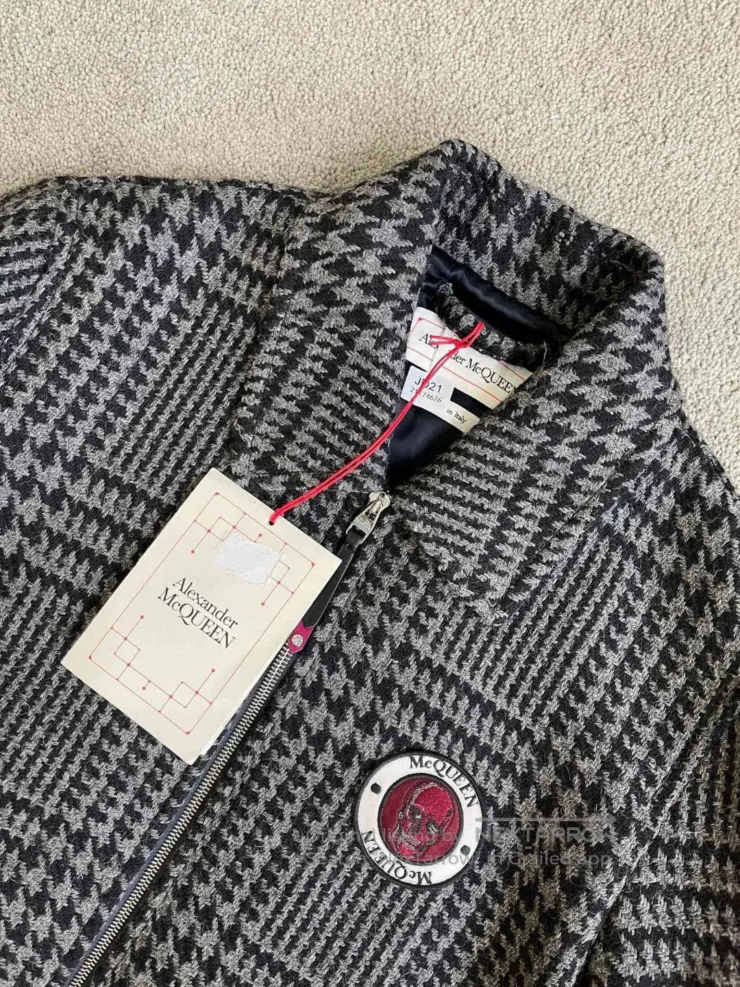 Alexander McQueen wool blend checkered jacket. Size US M / EU 48-50 / 2 - 6 Thumbnail