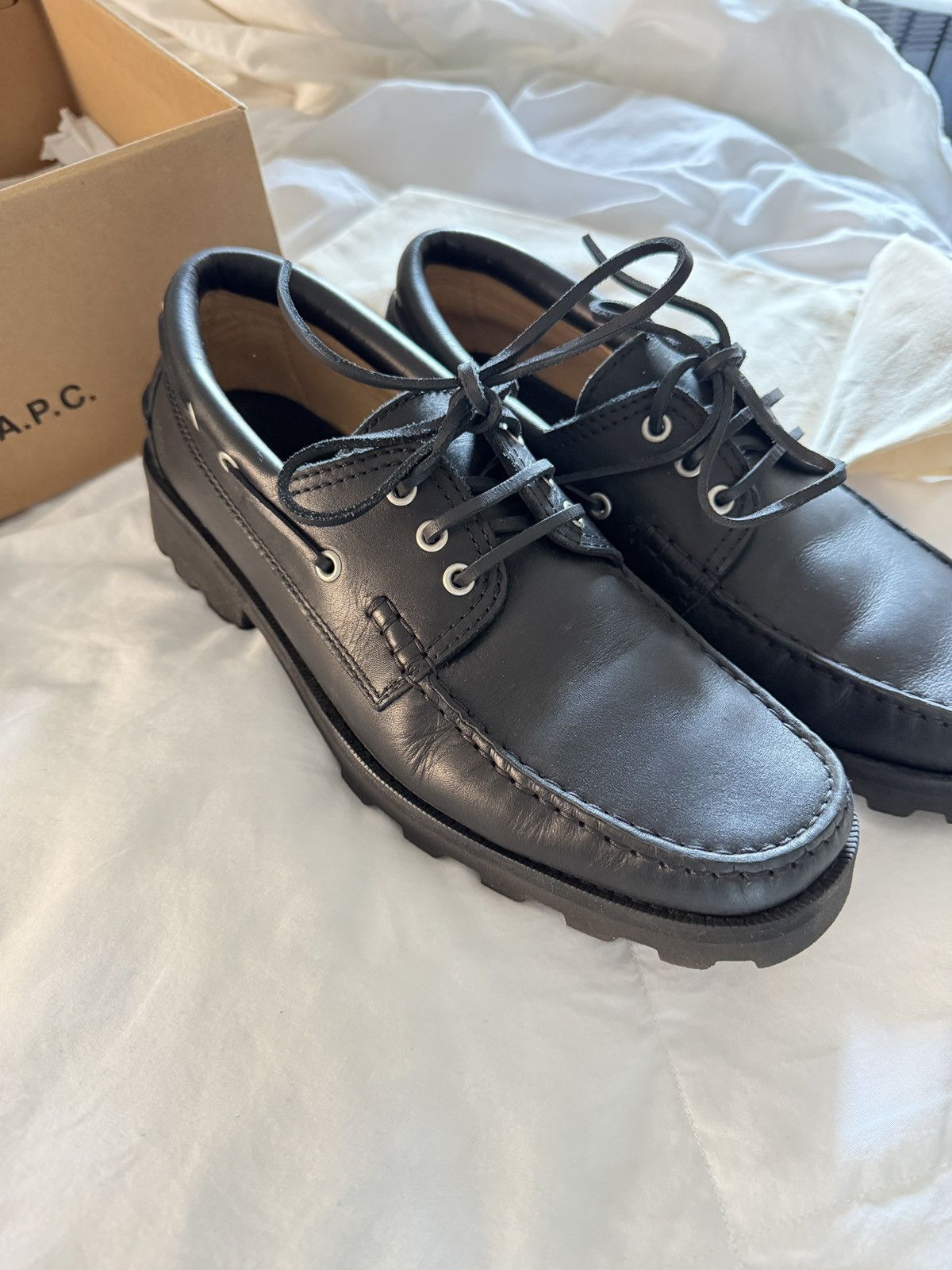 A.P.C. A.P.C. Augustin Derby Shoe Our Legacy boat deck moc Size US 9 / EU 42 - 8 Thumbnail