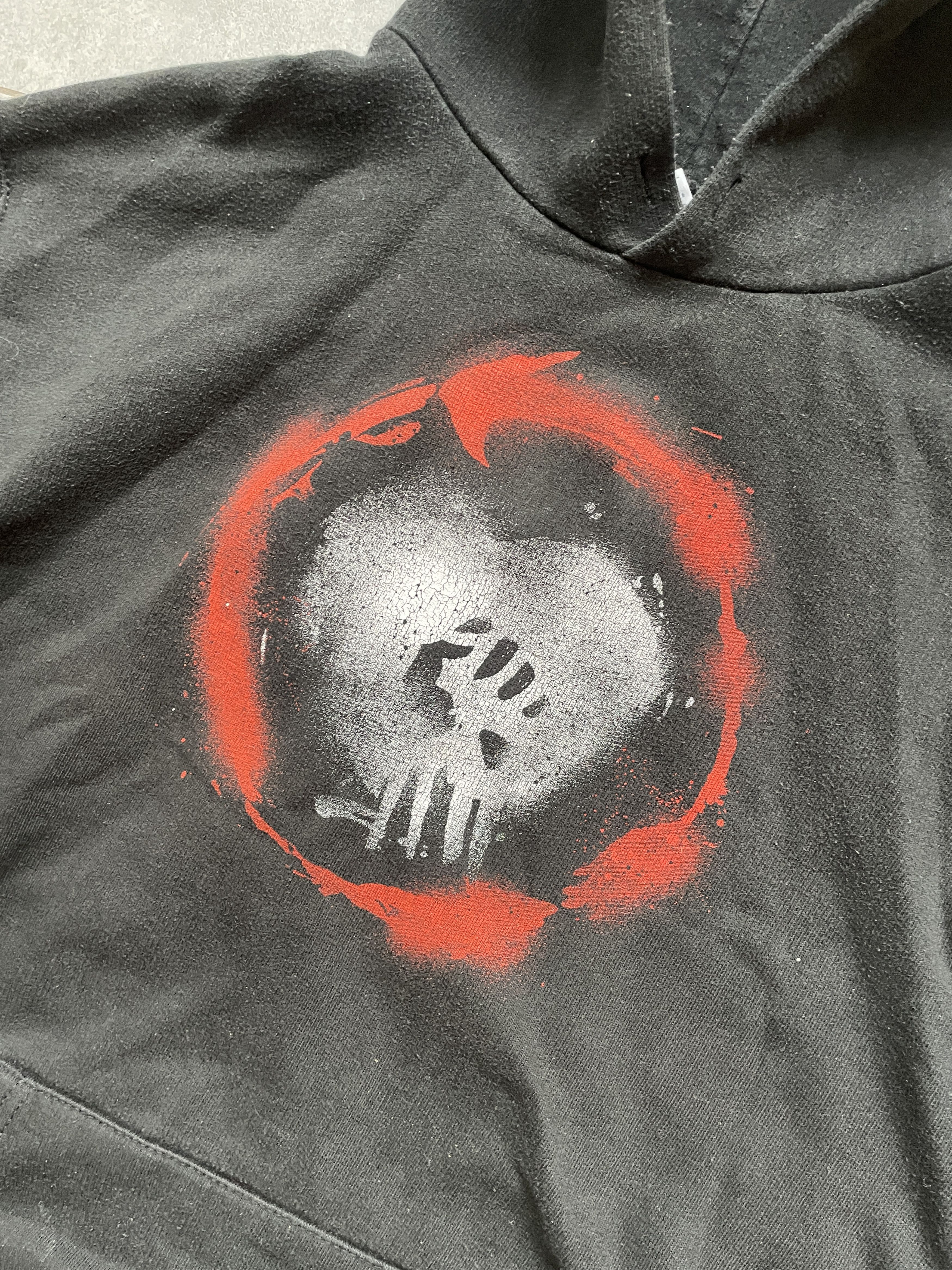 Band Tees × Vintage Y2K RISE AGAINST BOXY WASHED BLACK ZIP HOODIE Size US XL / EU 56 / 4 - 3 Thumbnail