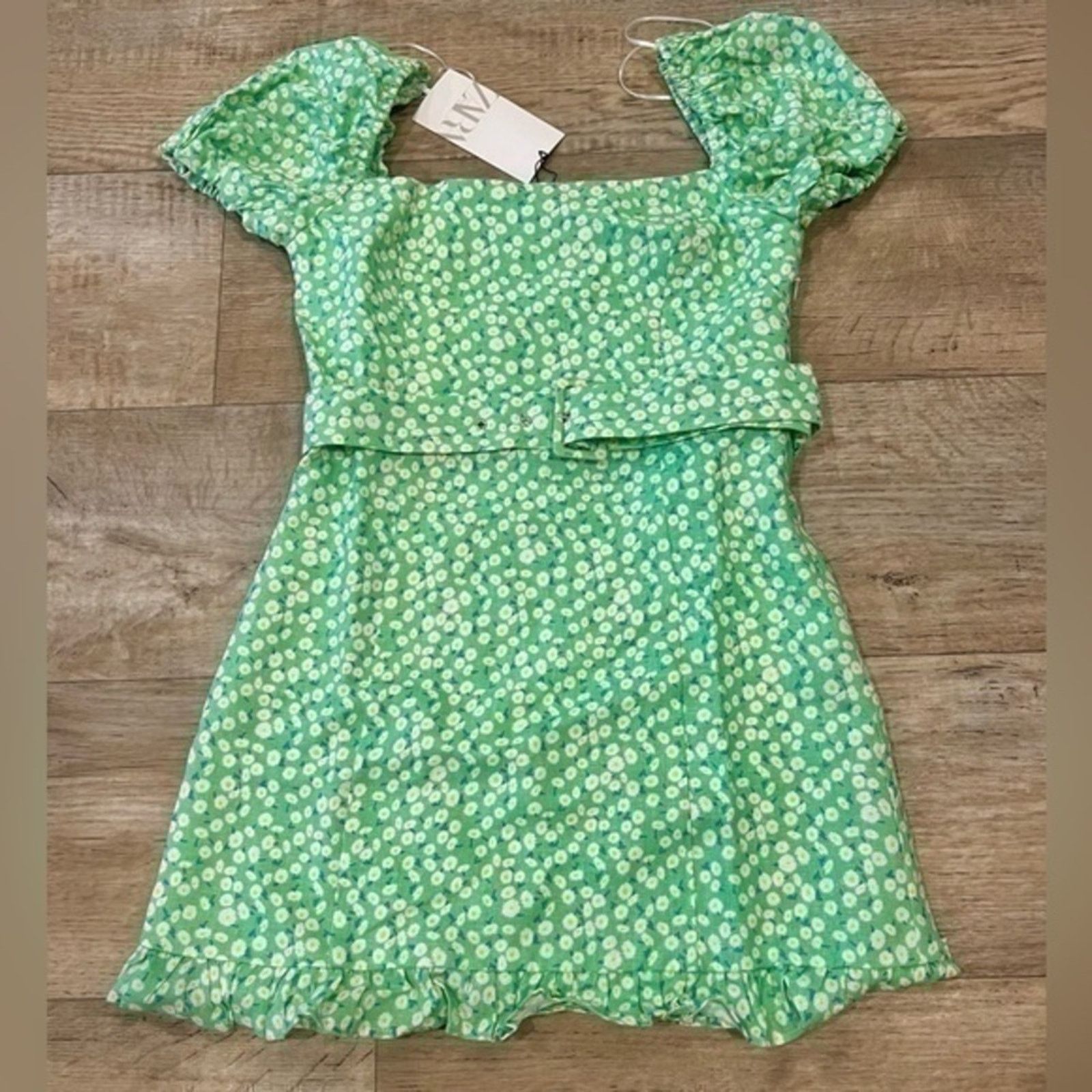 Zara ZARA Linen Belted Mini Dress NWT Size L / US 10 / IT 46 - 19 Thumbnail