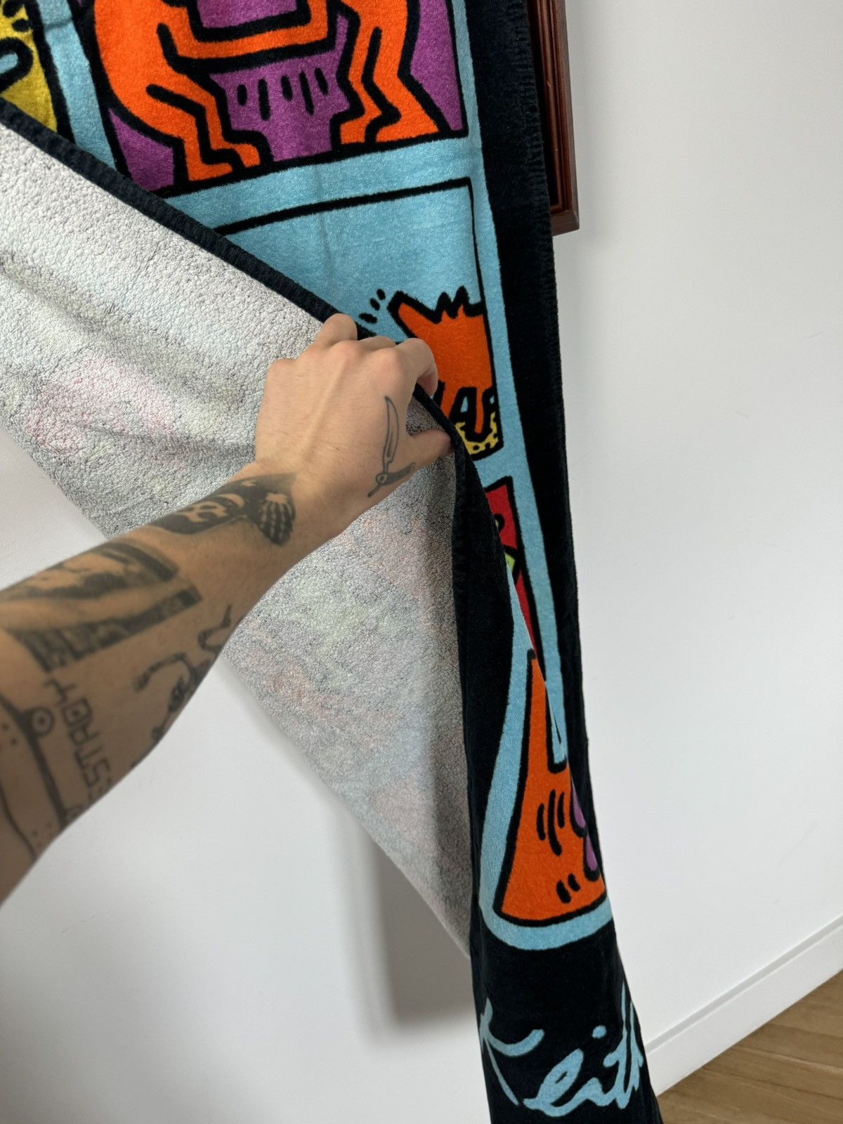 Playboy Vintage 90s License Keith Harring NYC Art Archive Towel Size ONE SIZE - 3 Thumbnail