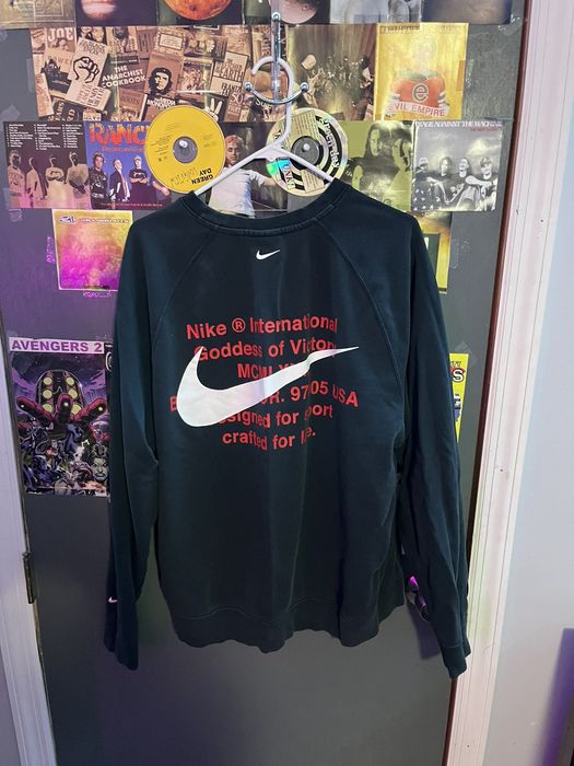 mens nike double swoosh sweatshirt
