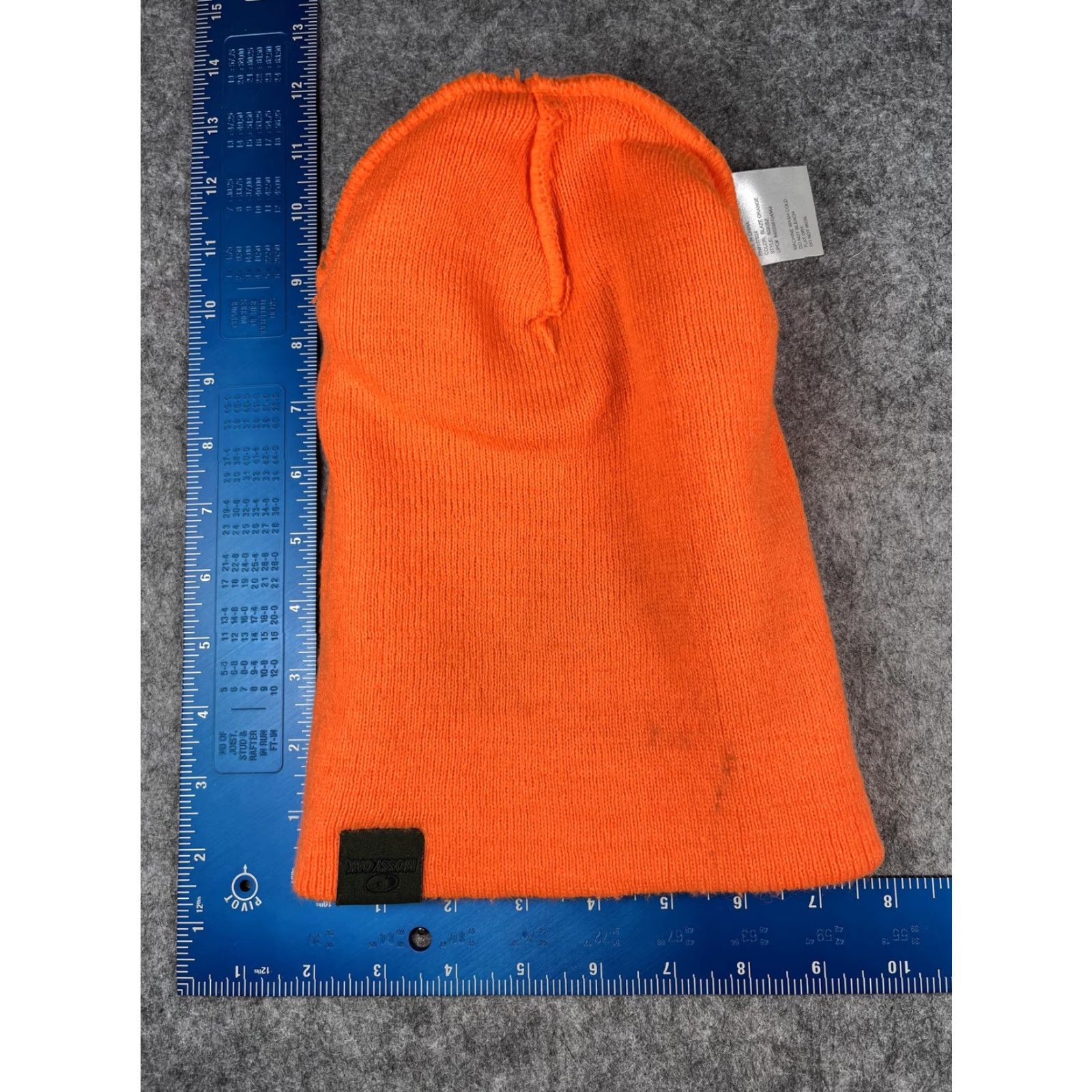Vintage Mossy Oak Hat Beanie Mens One Size Orange Blaze Knit Lined Hi Vis Hunting Winter Size 44L - 6 Thumbnail